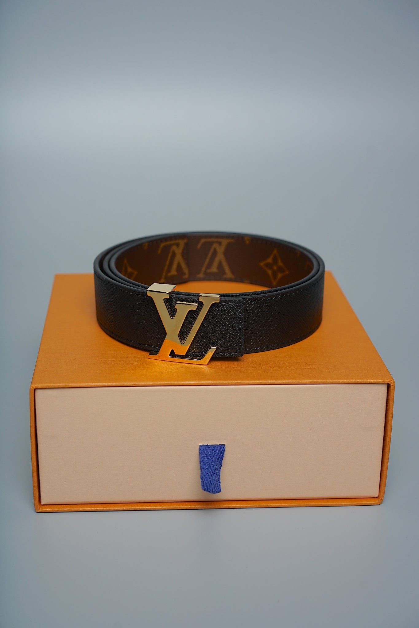 Louis Vuitton Initiales 30mm Reversible Belt in Ghw Size 75