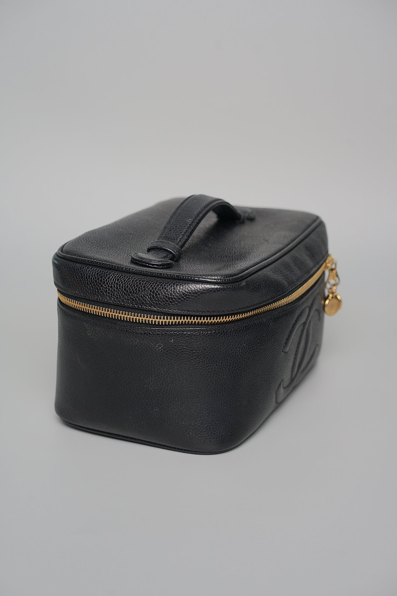 Chanel Vanity Handbag in Black Caviar Ghw