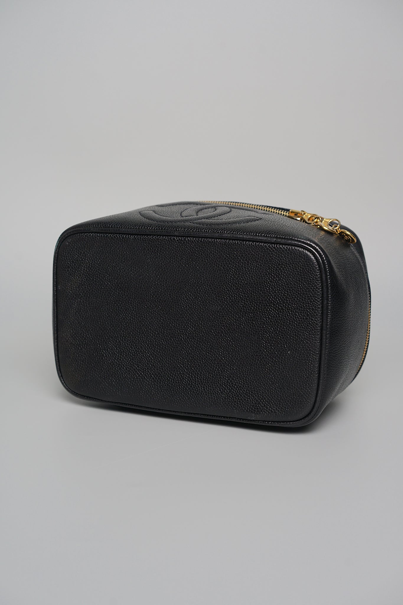 Chanel Vanity Handbag in Black Caviar Ghw