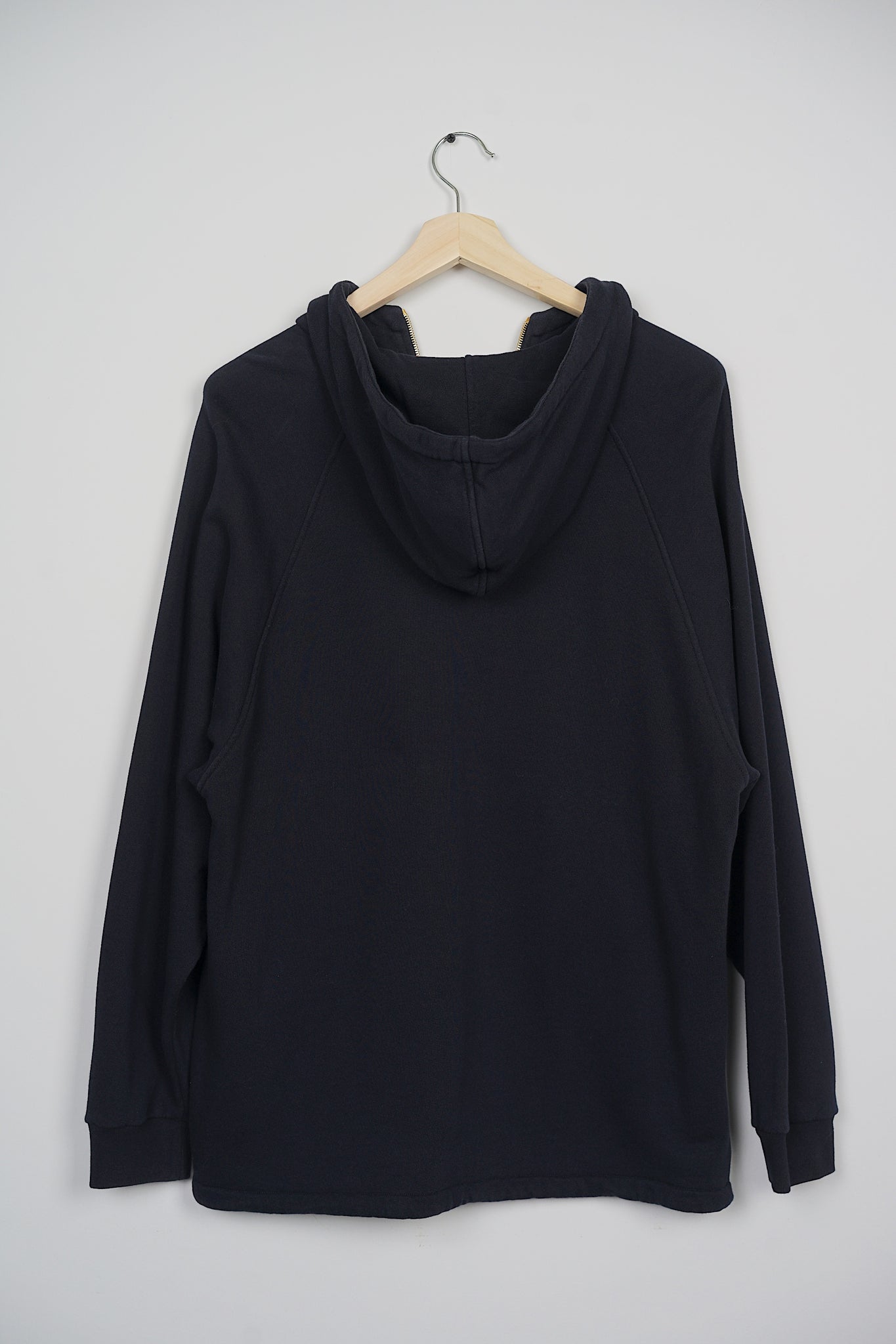 Gucci Hooded Half-Zipper Sweatshirt in Dark Blue Striped Size S