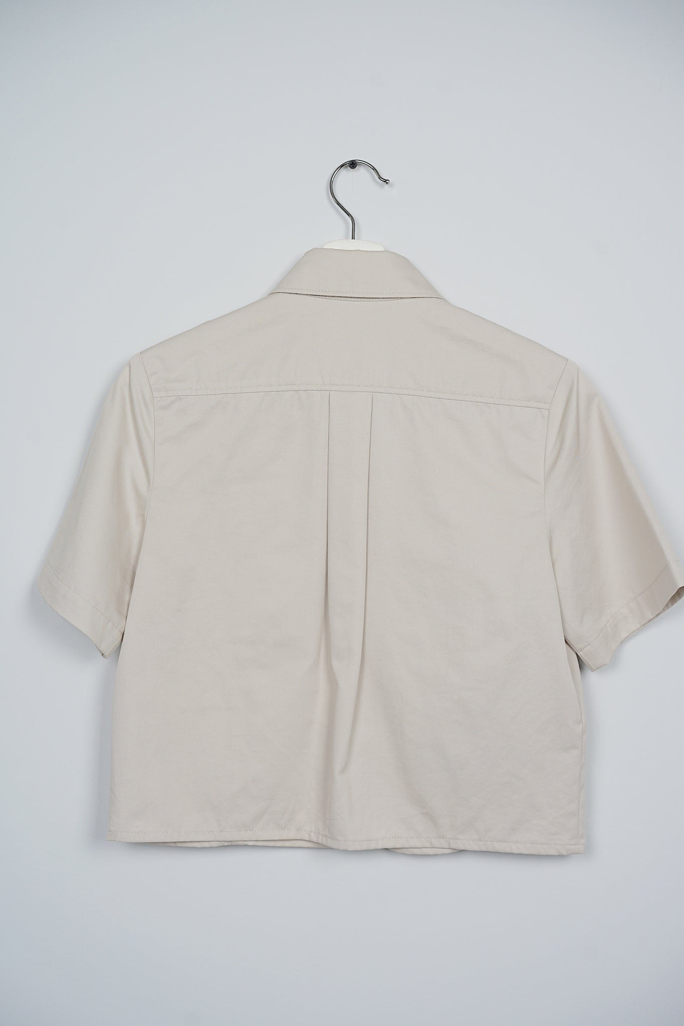 Miu Miu Button Shirt and Pleated Skorts with Belt in Beige Size 36