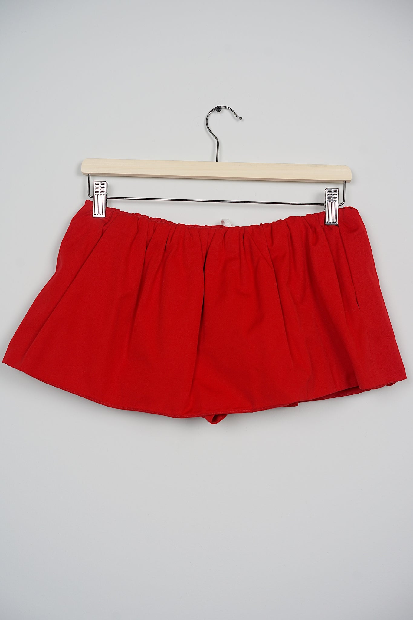 Miu Miu Poplin Mini Skirt in Scarlet Size 36