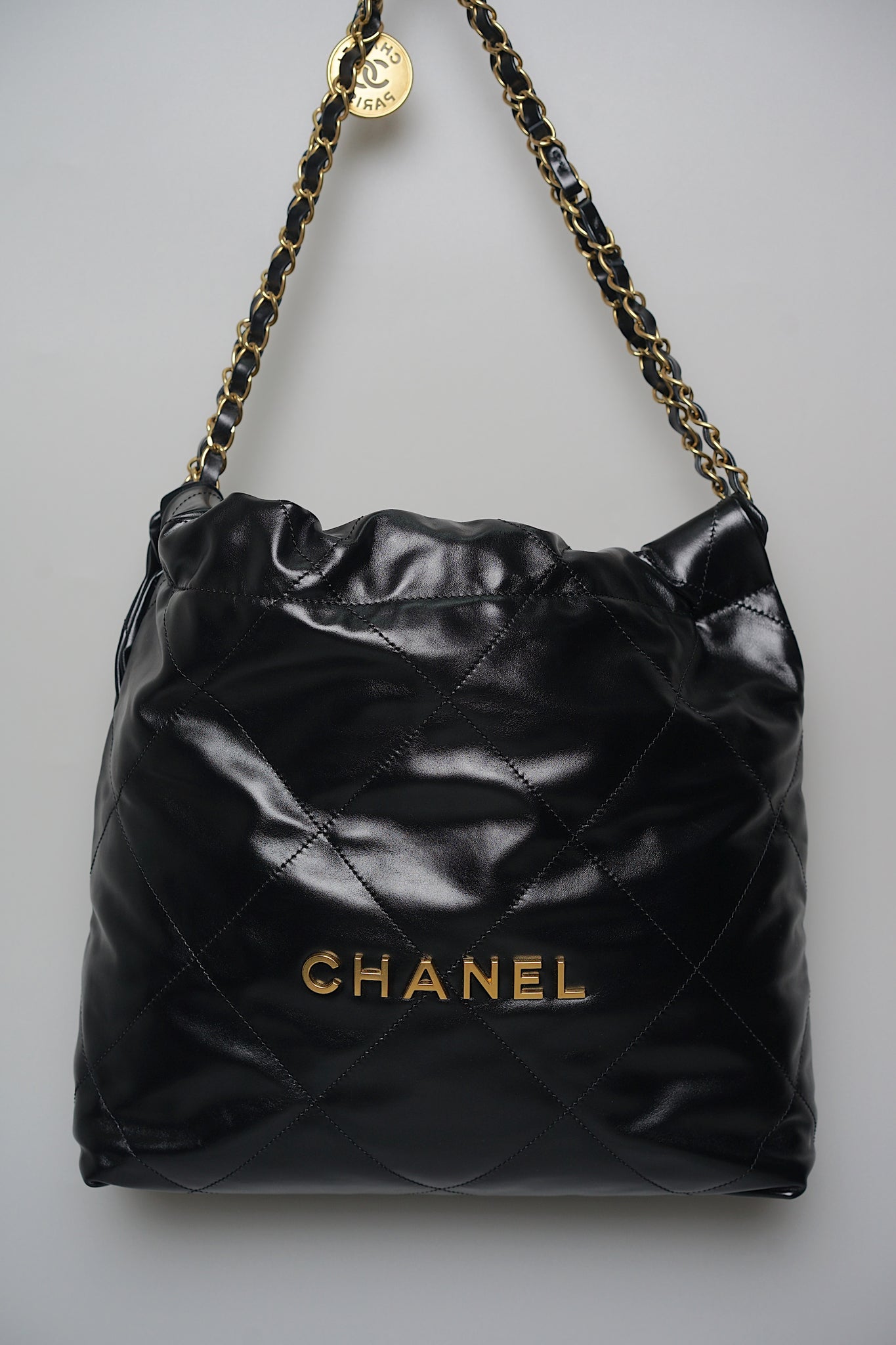 Chanel 22 Small in Black Bghw