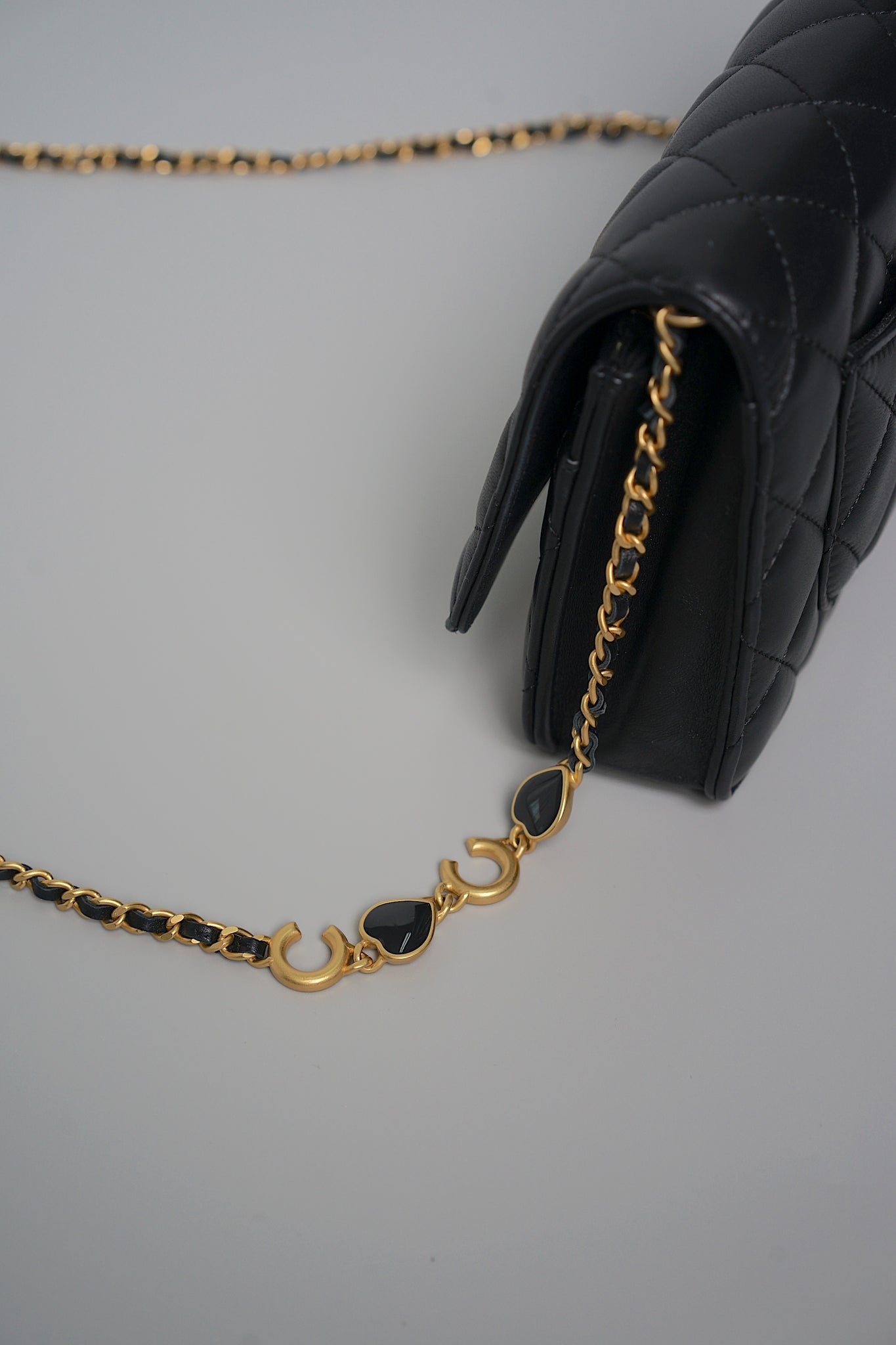 Chanel Coco Wallet on Chain in Black Lambskin Bghw