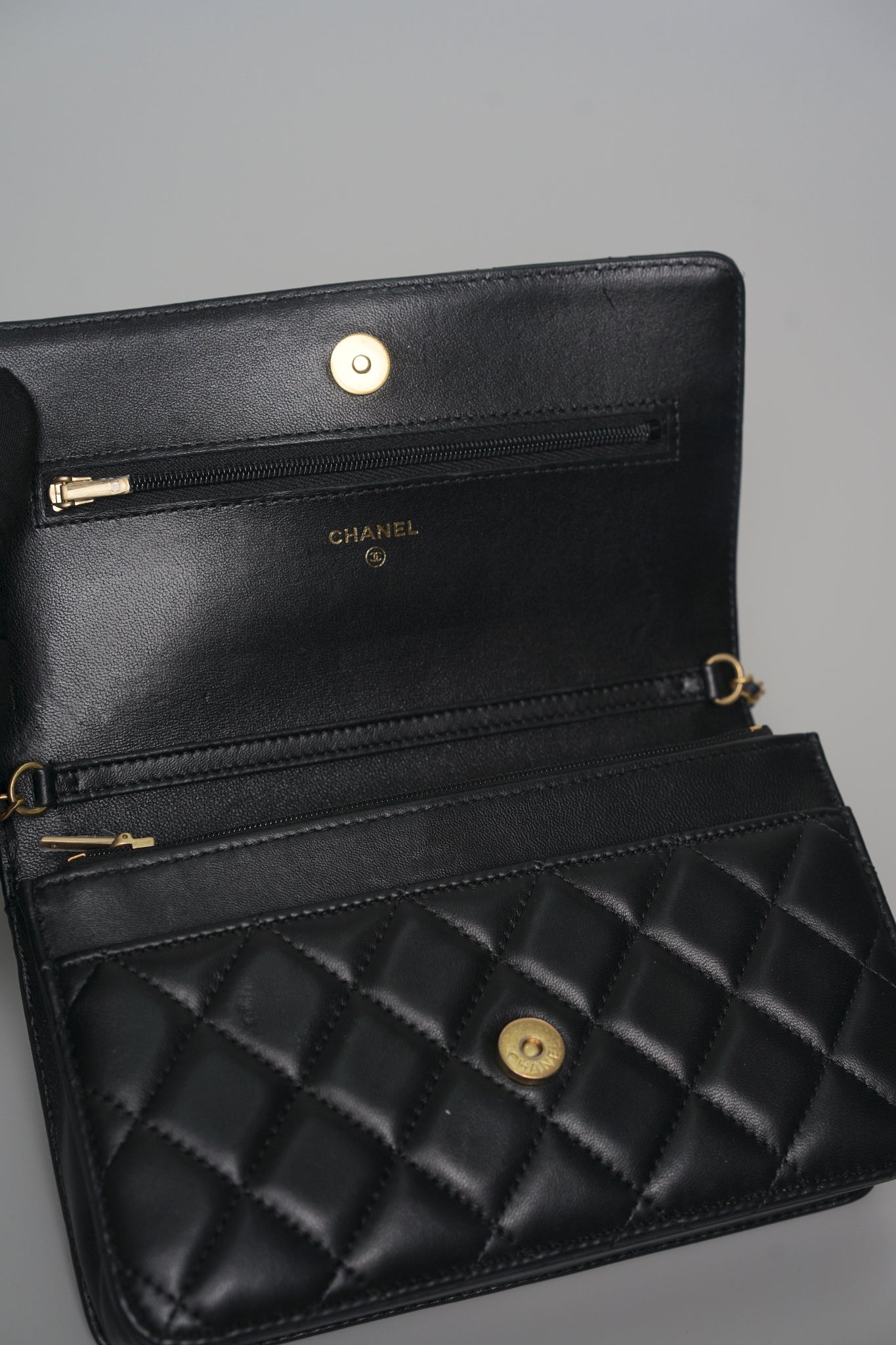 Chanel Coco Wallet on Chain in Black Lambskin Bghw