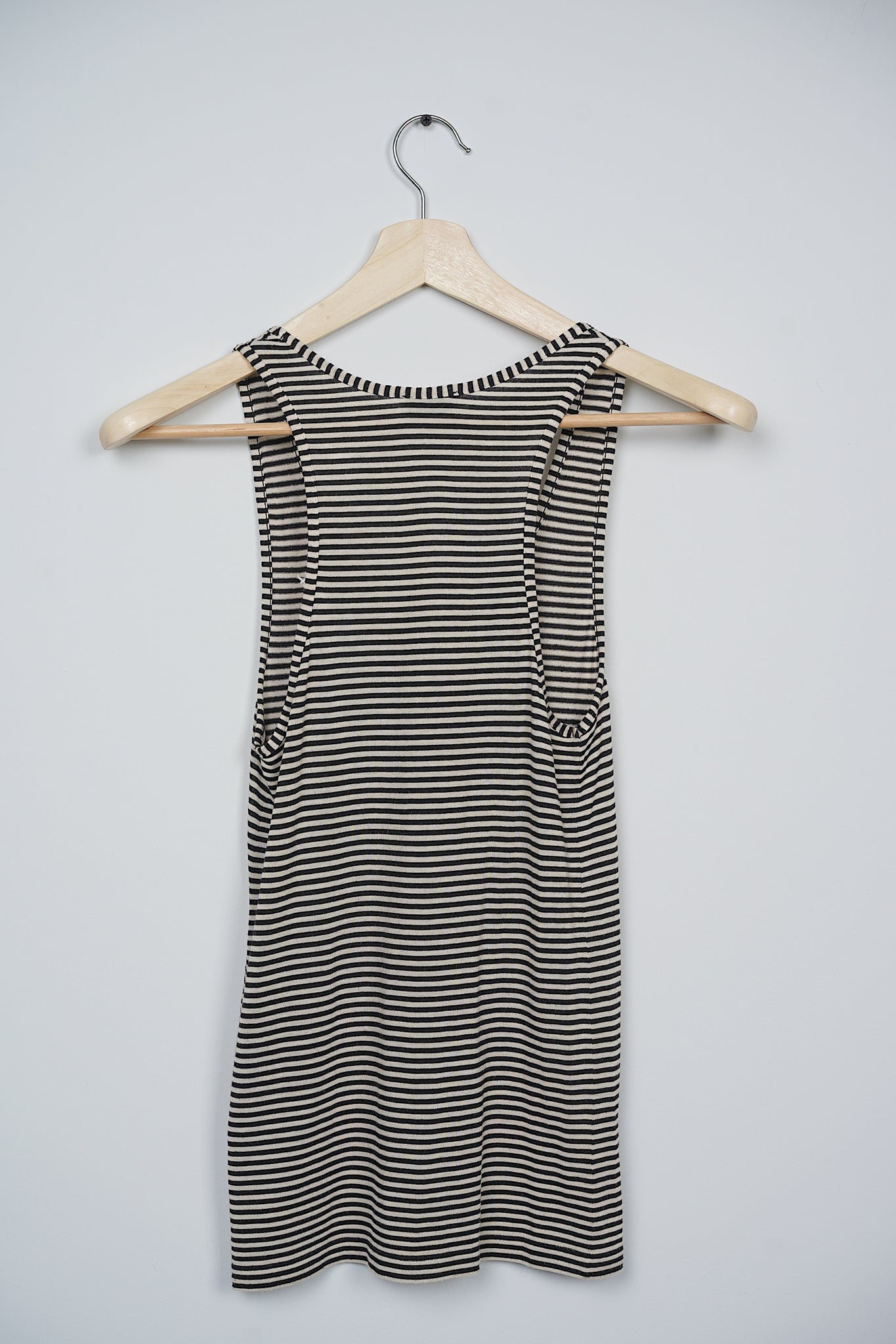 Saint Laurent Tank Top in Black Stripes Size XS