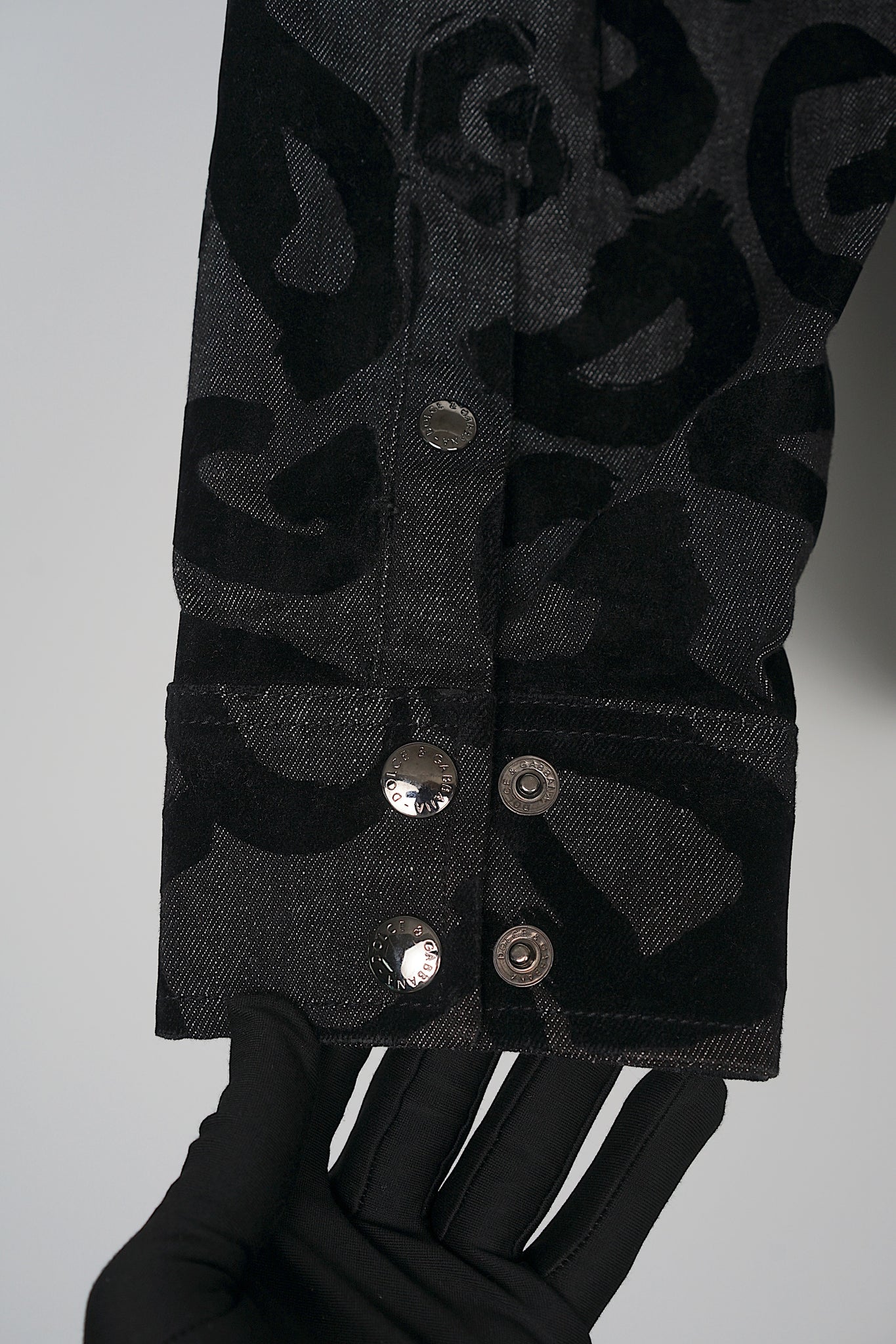 Dolce & Gabbana Denim DNA Shirt in Black Size 41