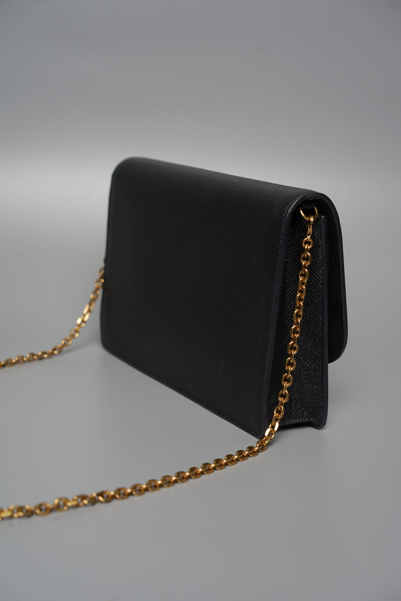 Dior SLG Saddle Pouch in Black Calfskin Ghw