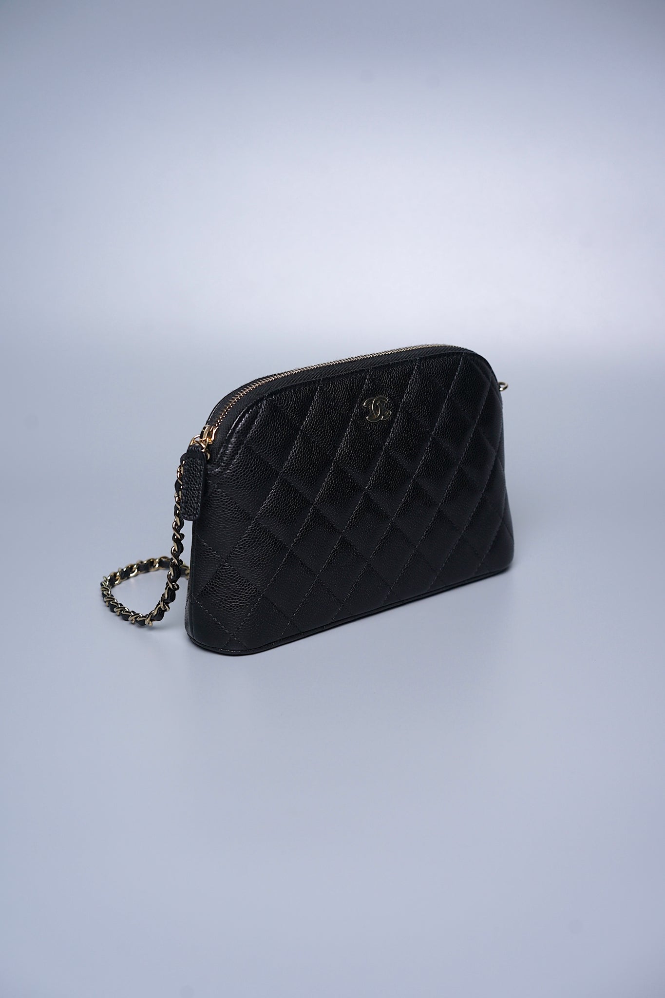 Chanel Clutch On Chain Black Caviar Lghw (Brand New)