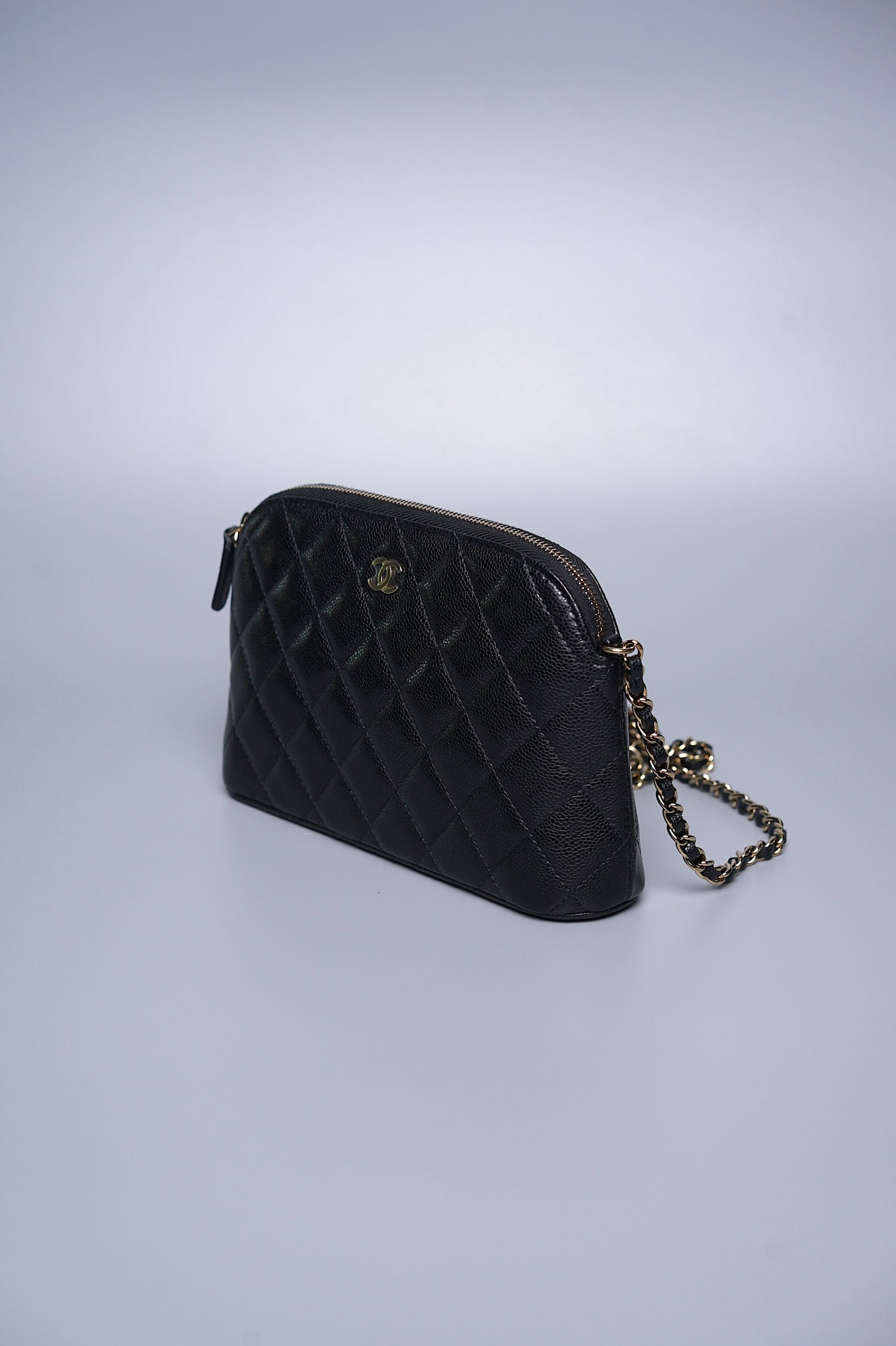 Chanel Clutch On Chain Black Caviar Lghw (Brand New)