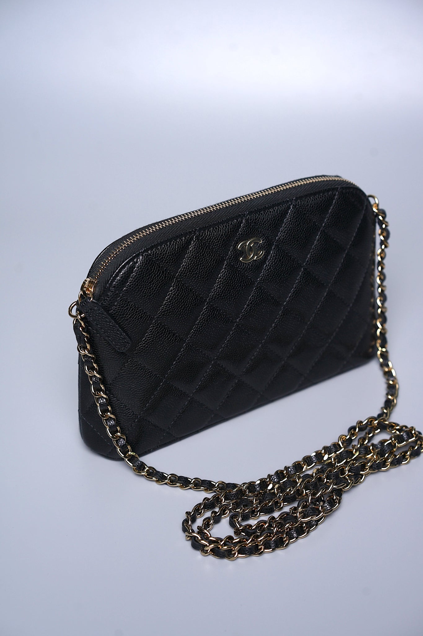 Chanel Clutch On Chain Black Caviar Lghw (Brand New)