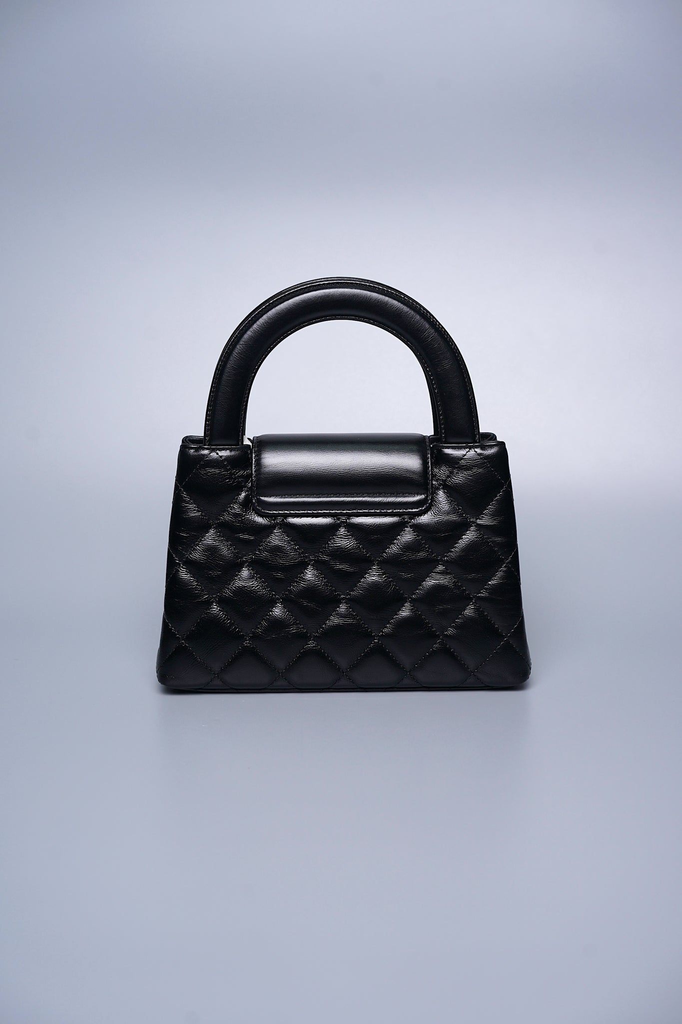 Chanel Kelly Mini in Black Shiny Calfskin Ghw (Brand New)