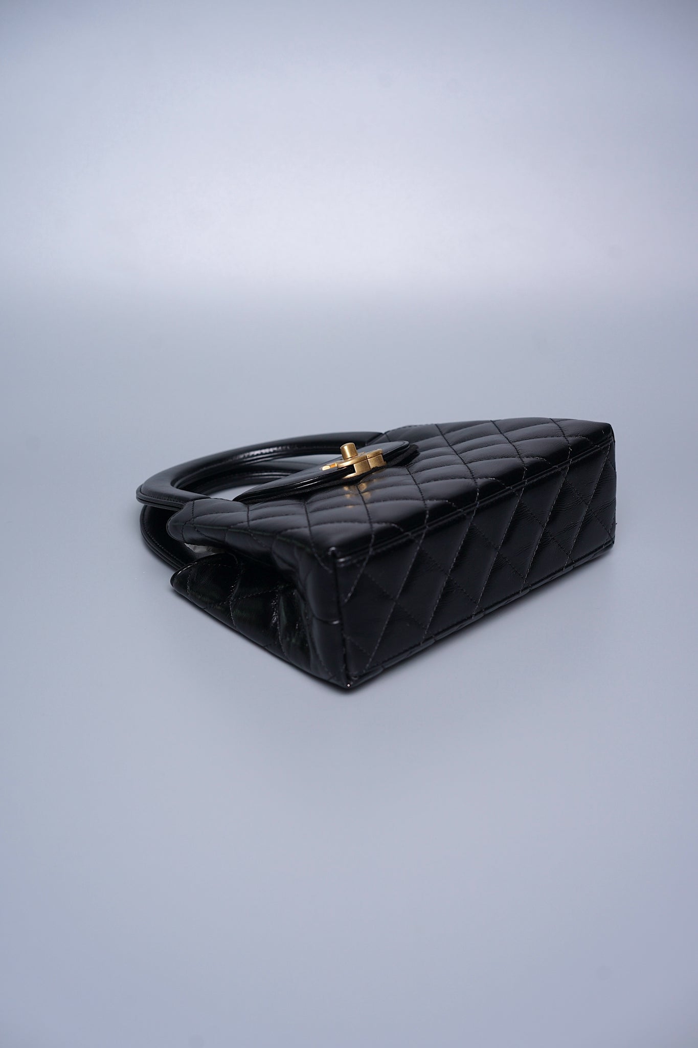 Chanel Kelly Mini in Black Shiny Calfskin Ghw (Brand New)
