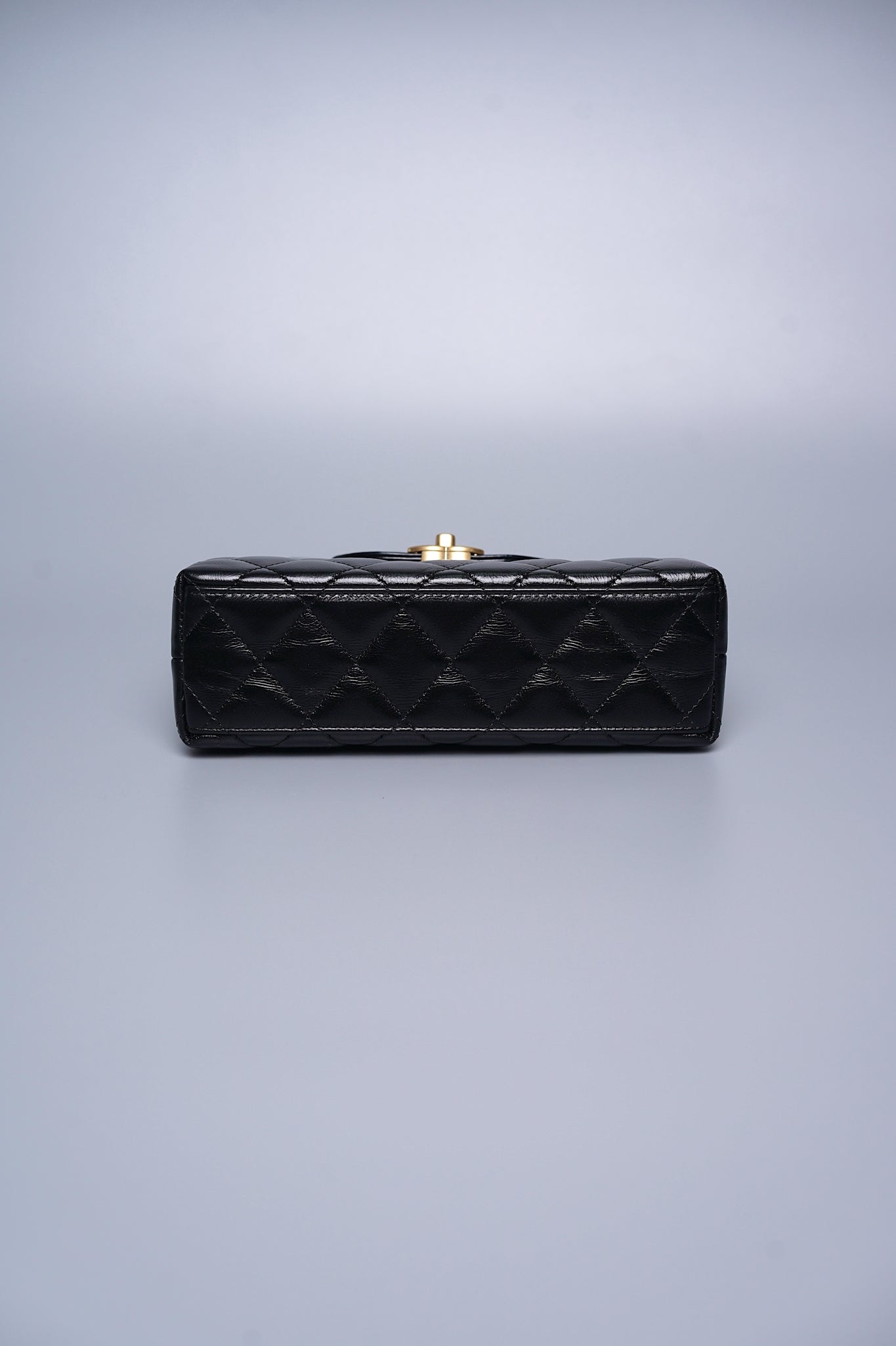 Chanel Kelly Mini in Black Shiny Calfskin Ghw (Brand New)