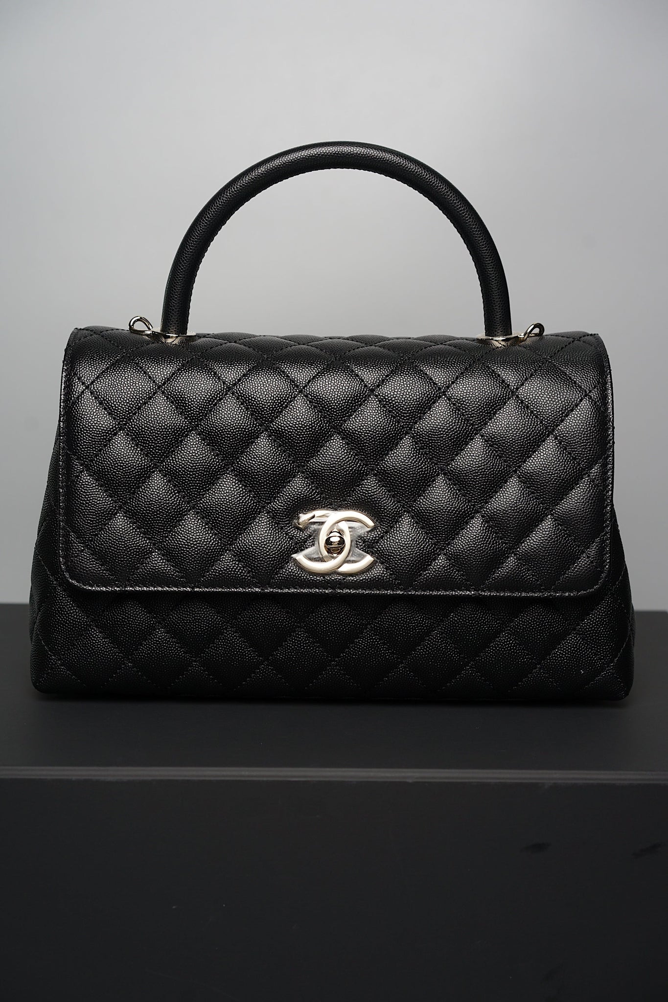 Chanel Coco Handle Small in Black Caviar Ghw (Brand New)