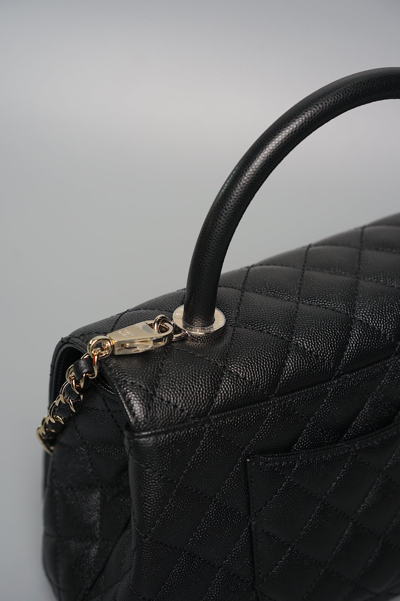 Chanel Coco Handle Small in Black Caviar Ghw (Brand New)