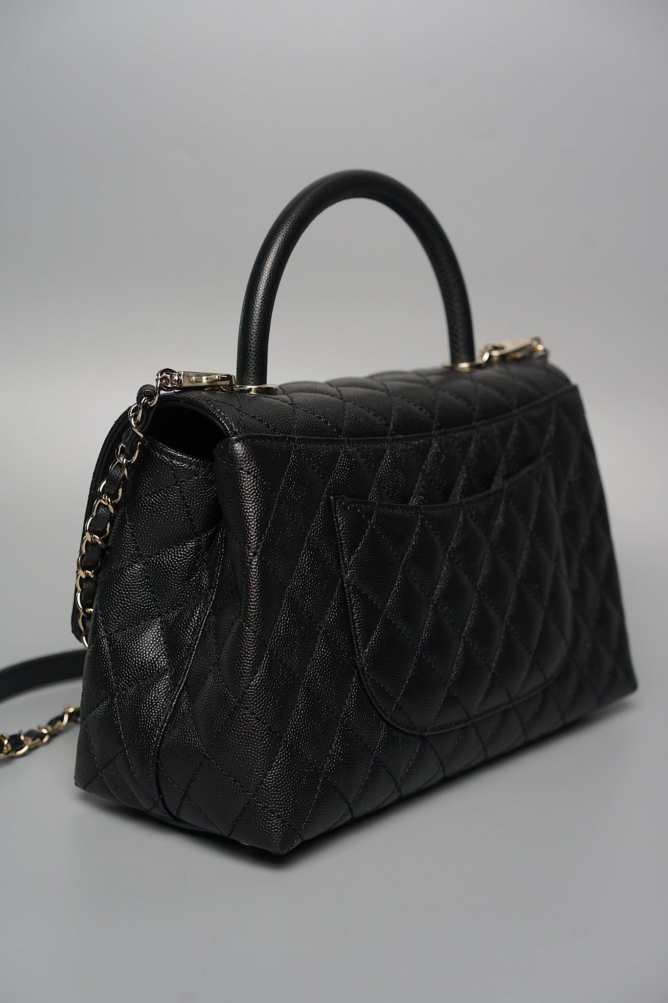 Chanel Coco Handle Small in Black Caviar Ghw (Brand New)