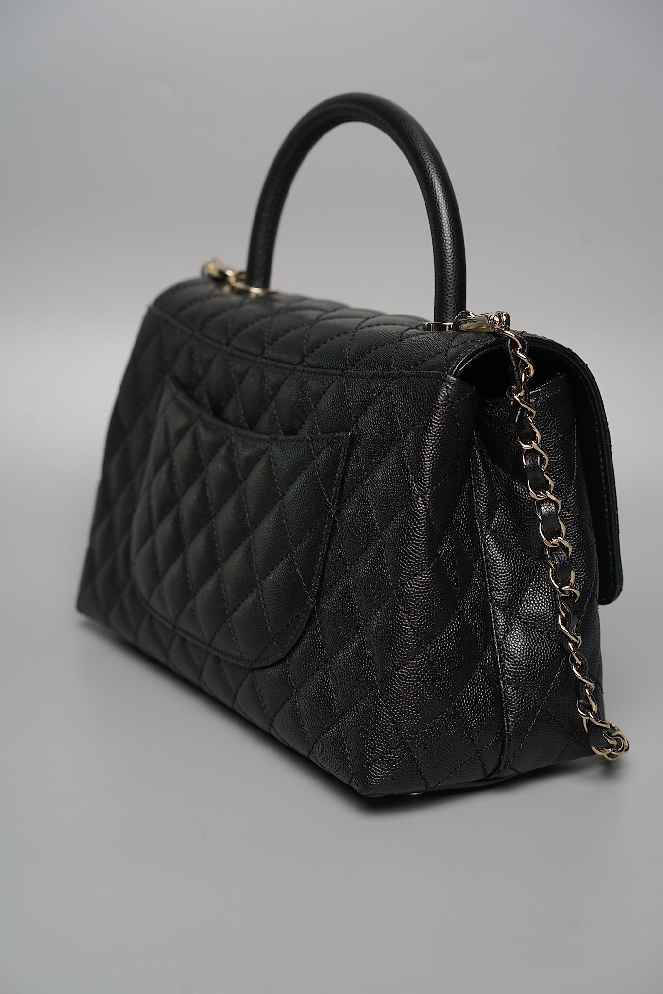 Chanel Coco Handle Small in Black Caviar Ghw (Brand New)