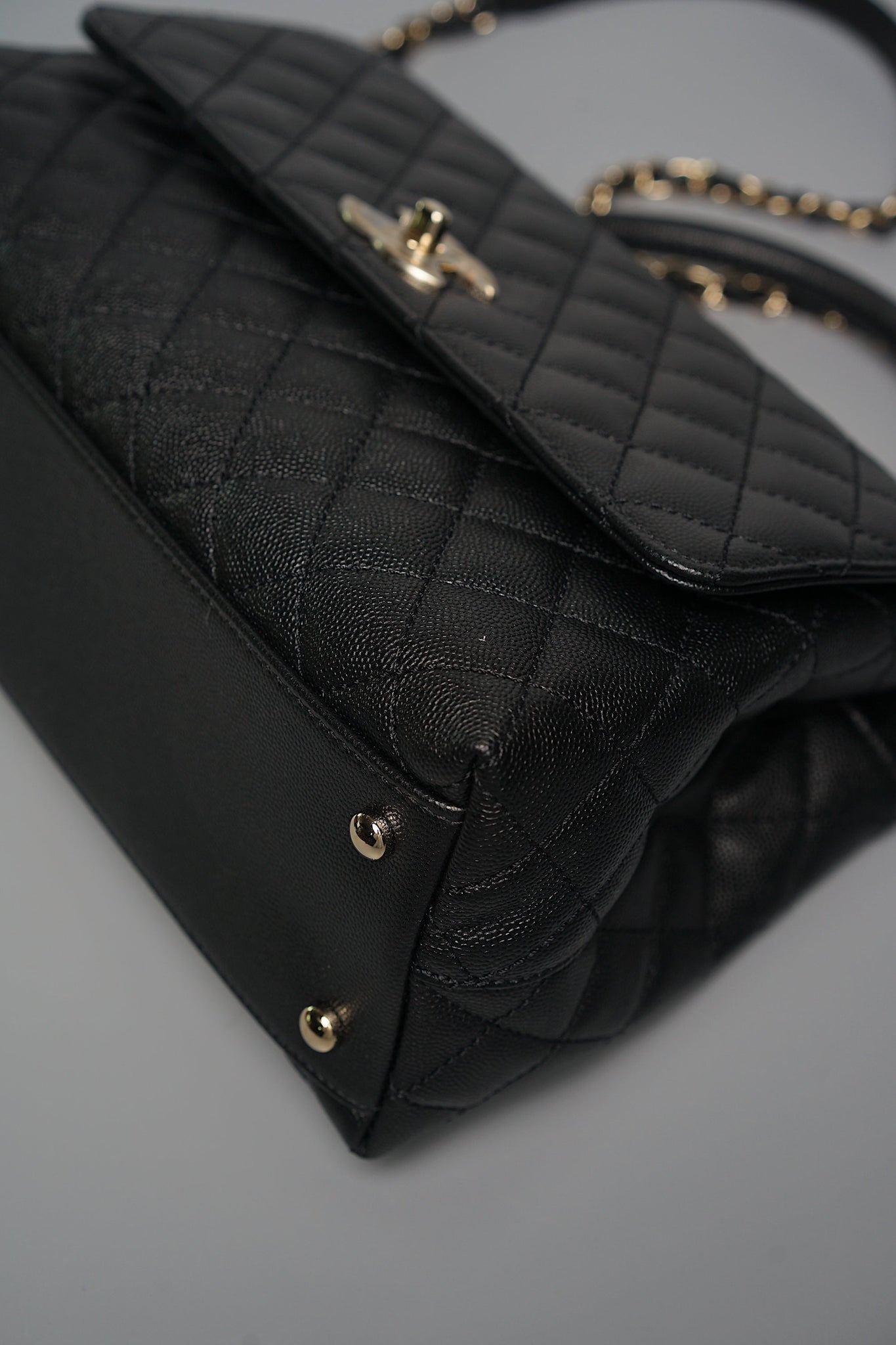 Chanel Coco Handle Small in Black Caviar Ghw (Brand New)