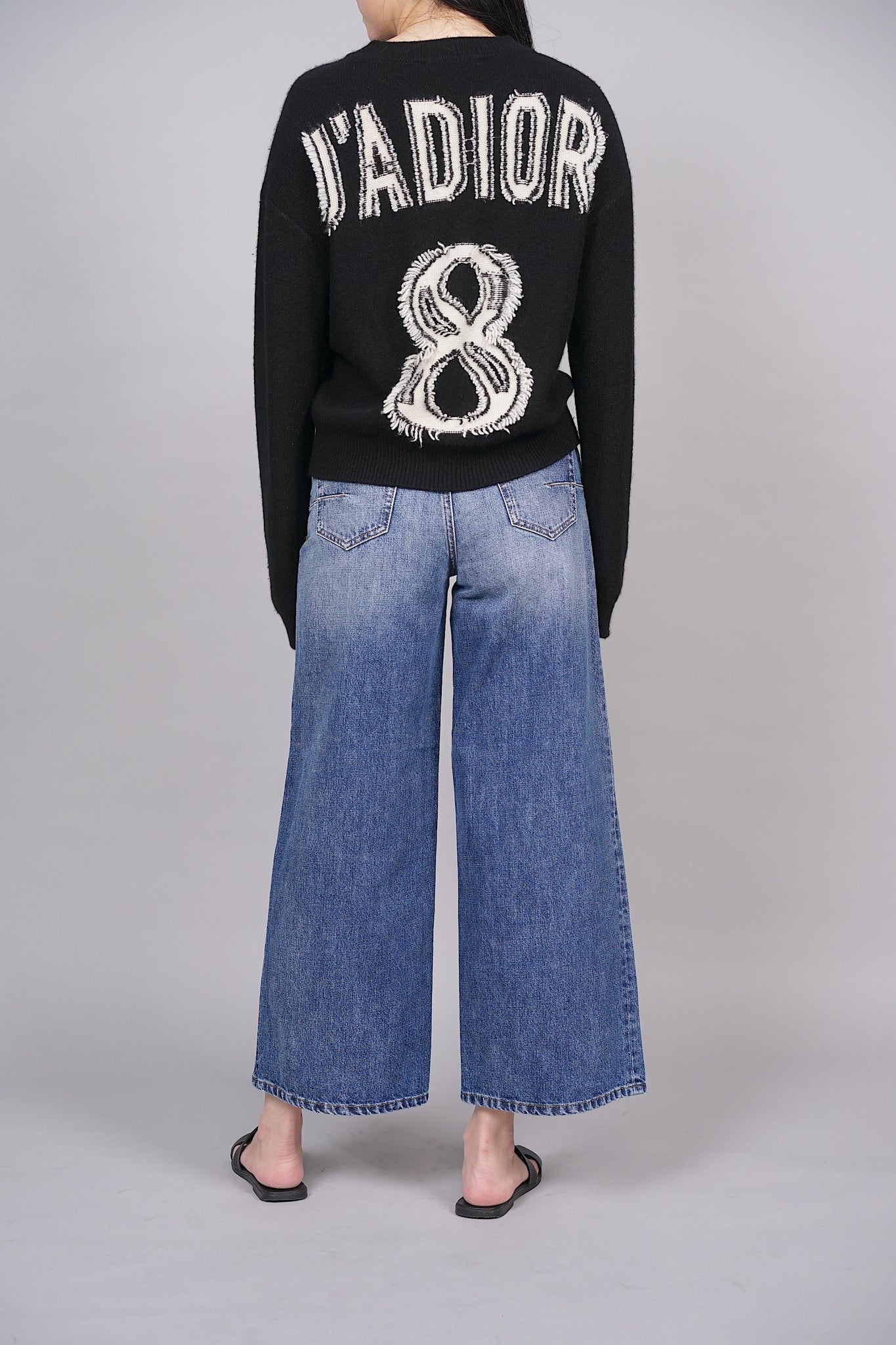 Christian Dior Boxy Sweater in Black Size 36