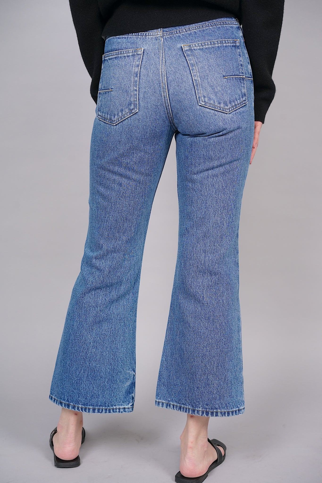 Dior Trumpet Jeans in Washed Blue Denim Size 36