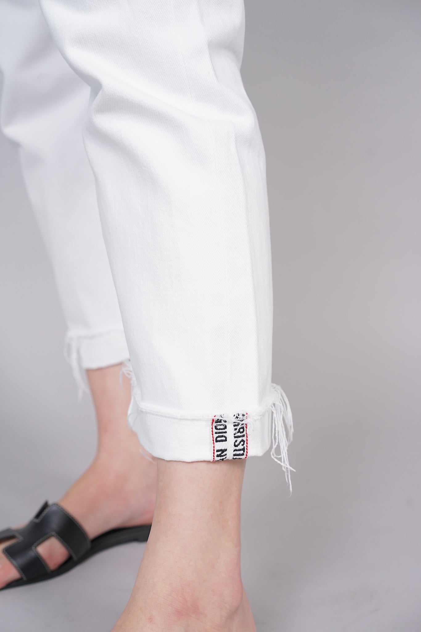 Dior Boyfriend Jeans in White Denim Size 34