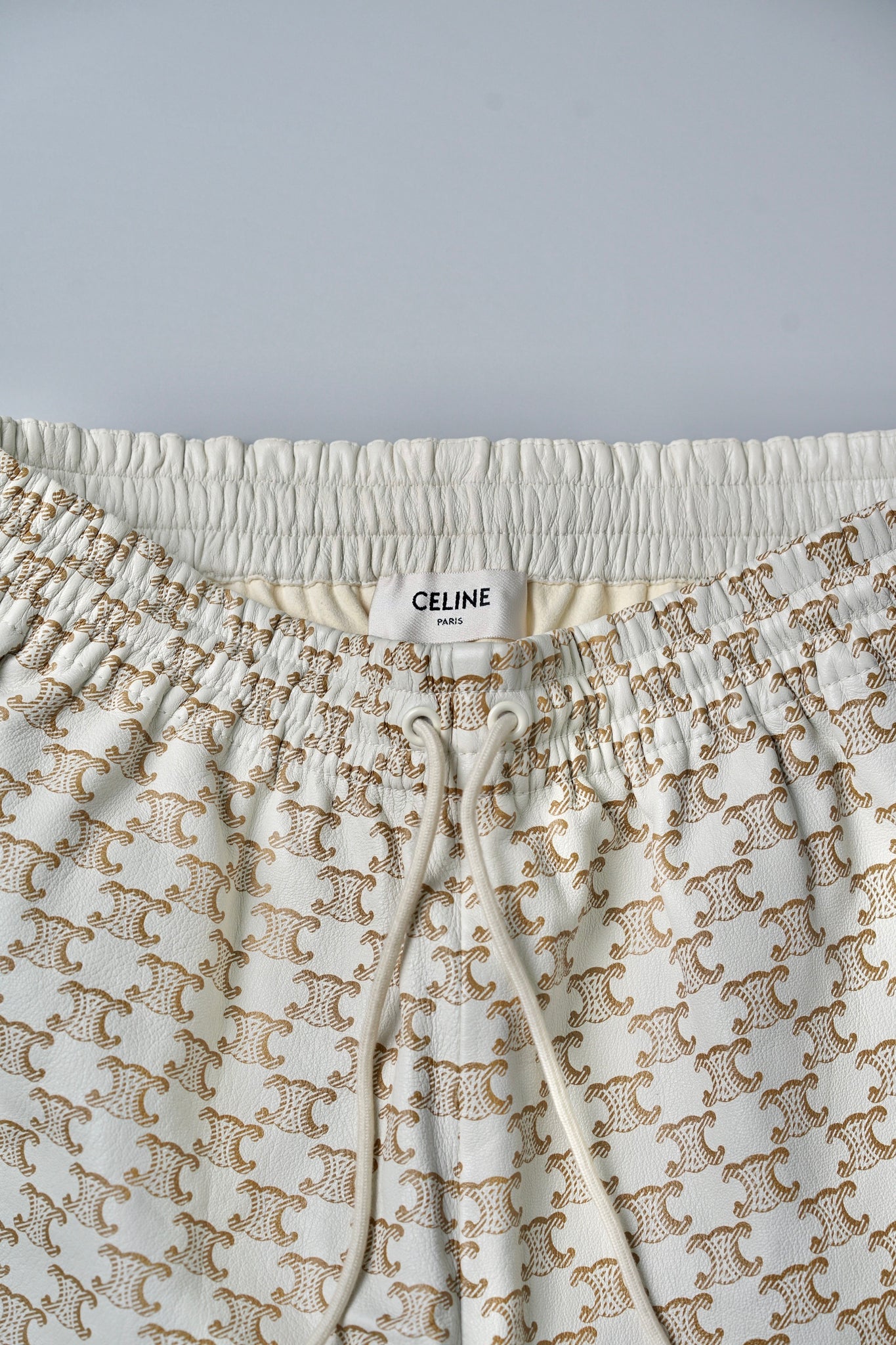 Celine Triomphe Monogram Lambskin Shorts in Size 40 (Brand New)