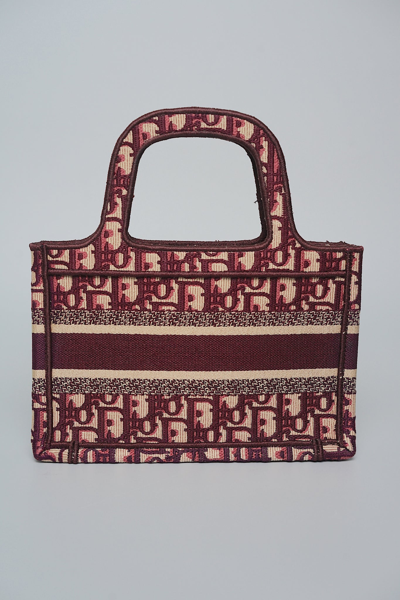 Dior Mini Book Tote in Burgundy