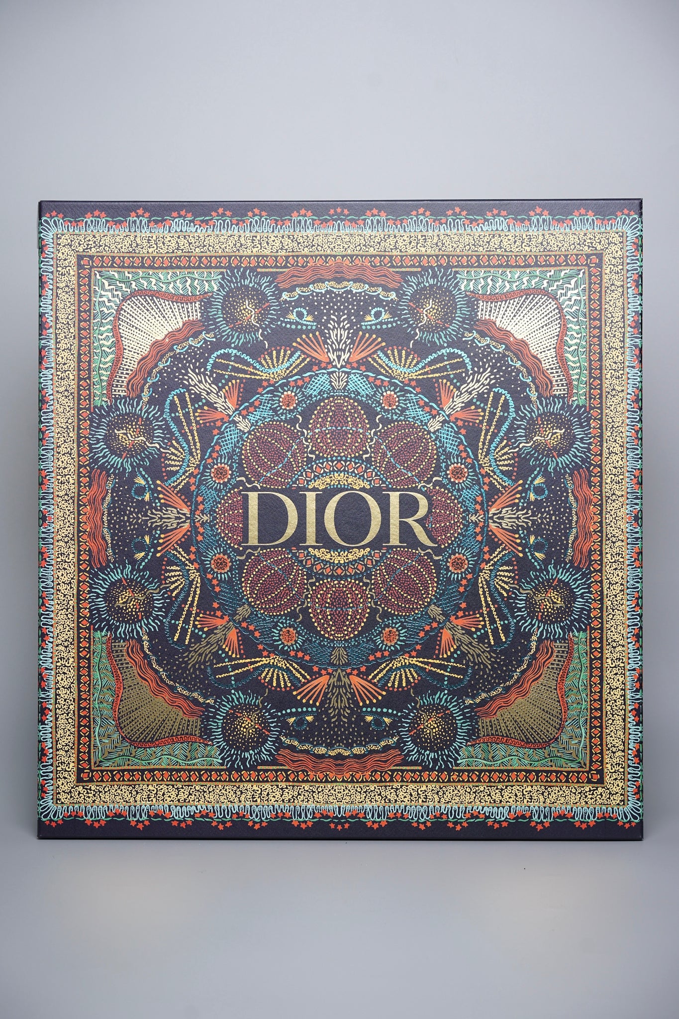 Large Dior Book Tote in Blue Oblique Jacquard