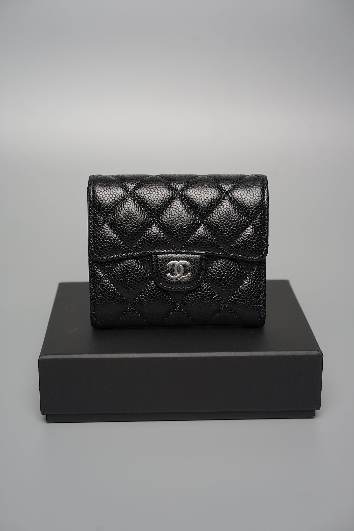 Chanel Classic Flap Wallet in Black Caviar Shw (Brand New)