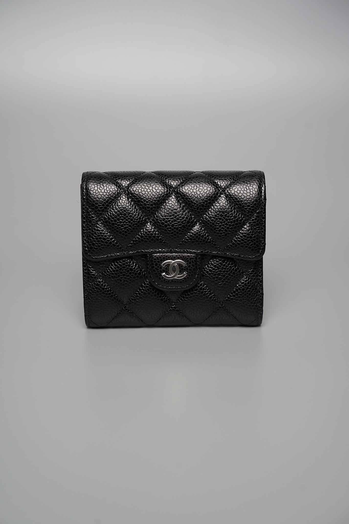 Chanel Classic Flap Wallet in Black Caviar Shw (Brand New)