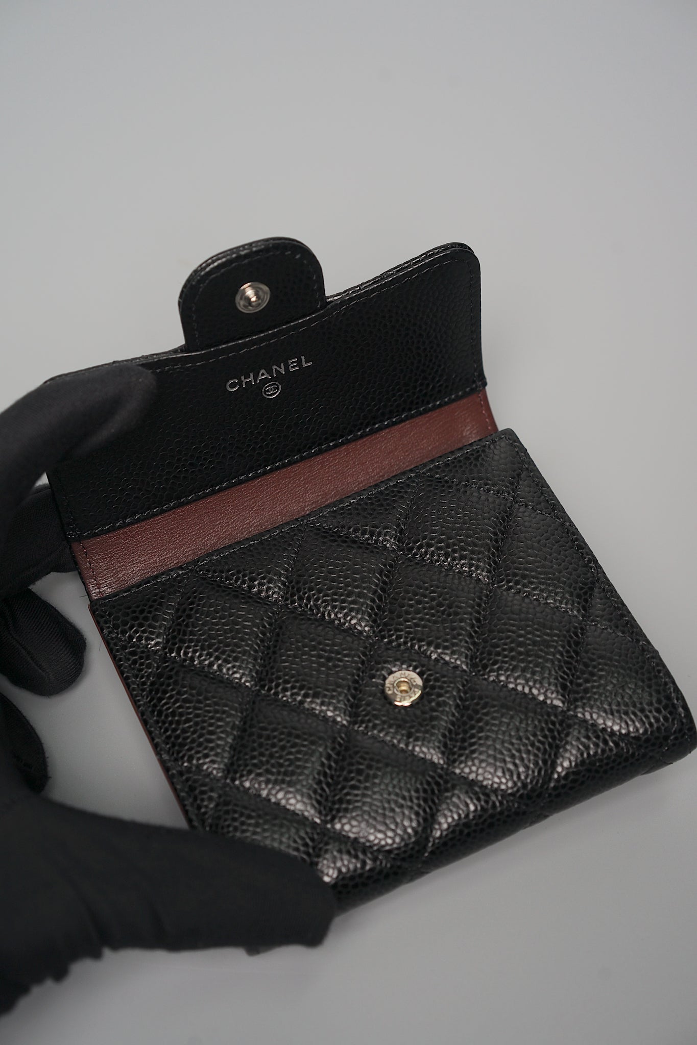 Chanel Classic Flap Wallet in Black Caviar Shw (Brand New)