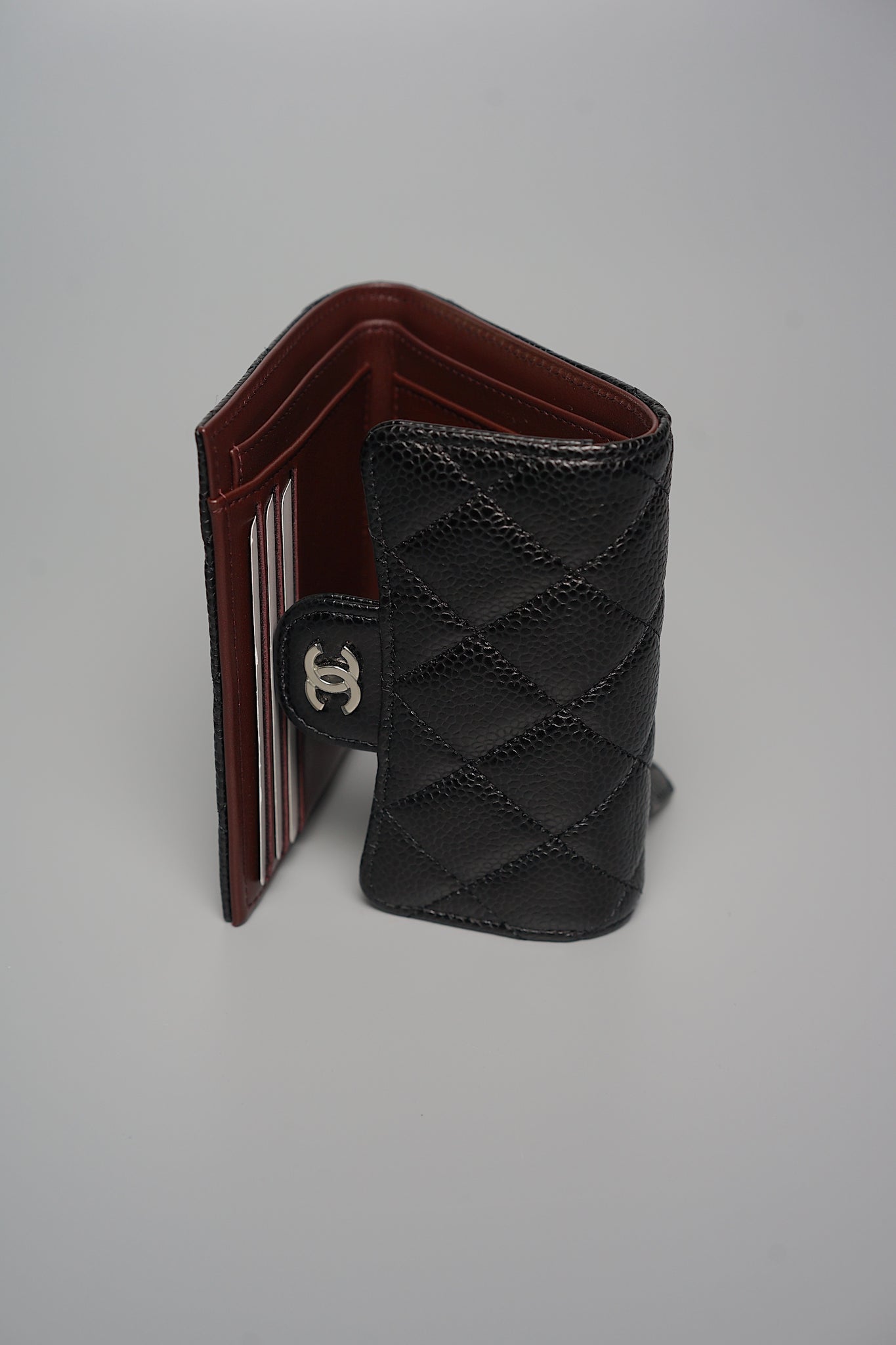 Chanel Classic Flap Wallet in Black Caviar Shw (Brand New)