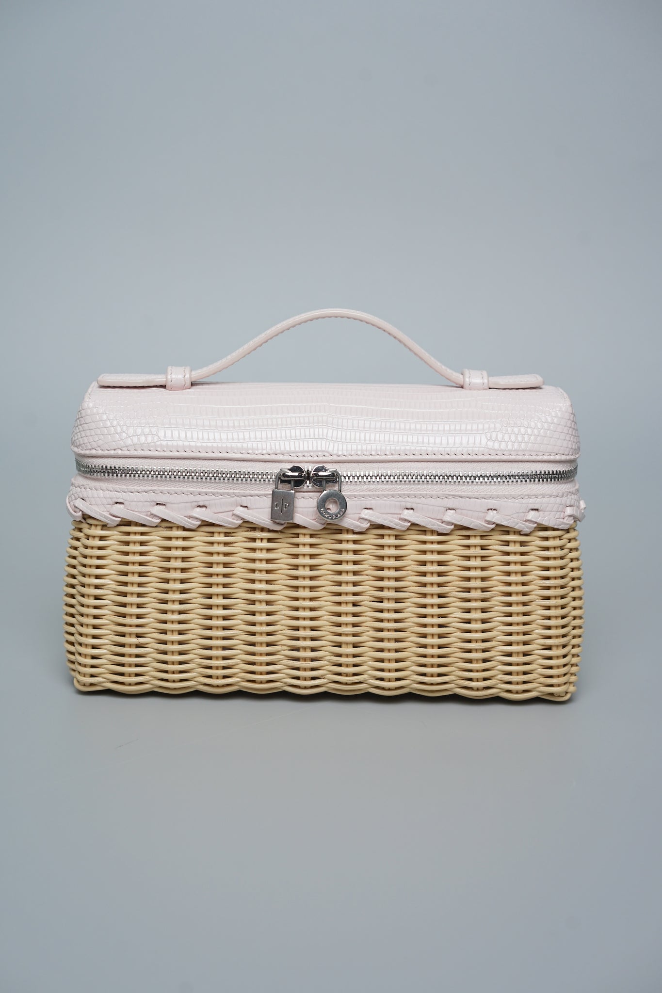 Loro Piana L19 Wicker in Pink Lizard Shw (Brand New)