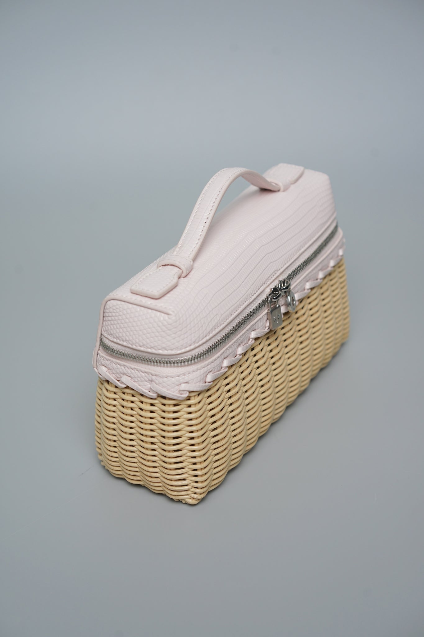 Loro Piana L19 Wicker in Pink Lizard Shw (Brand New)
