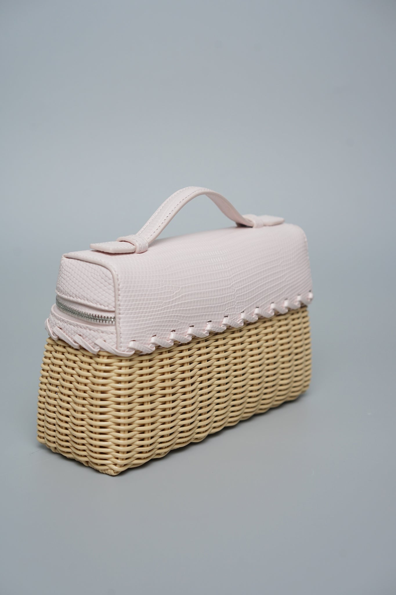 Loro Piana L19 Wicker in Pink Lizard Shw (Brand New)