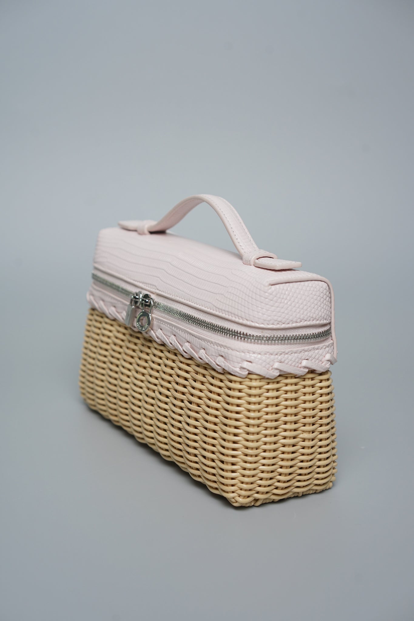 Loro Piana L19 Wicker in Pink Lizard Shw (Brand New)