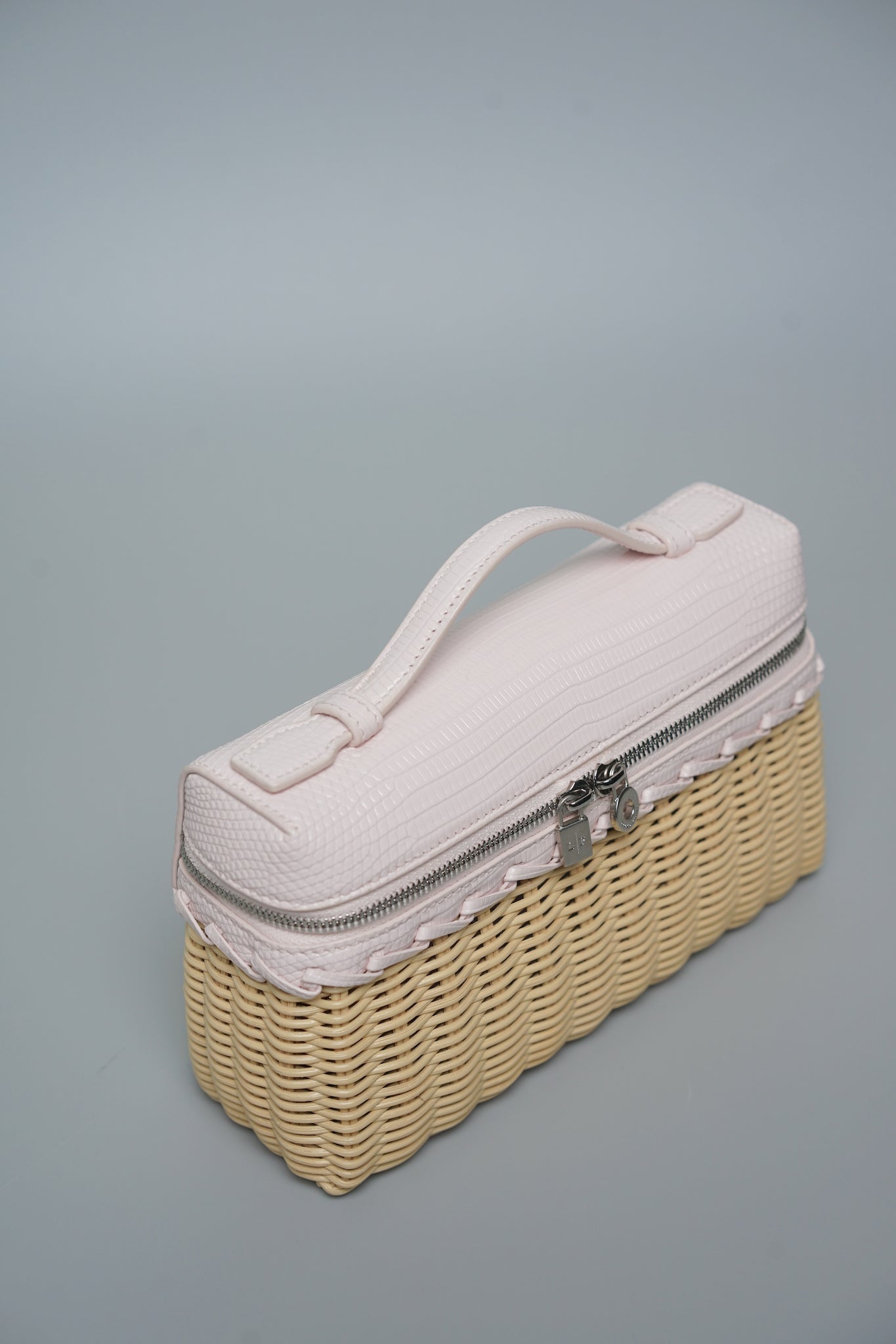 Loro Piana L19 Wicker in Pink Lizard Shw (Brand New)
