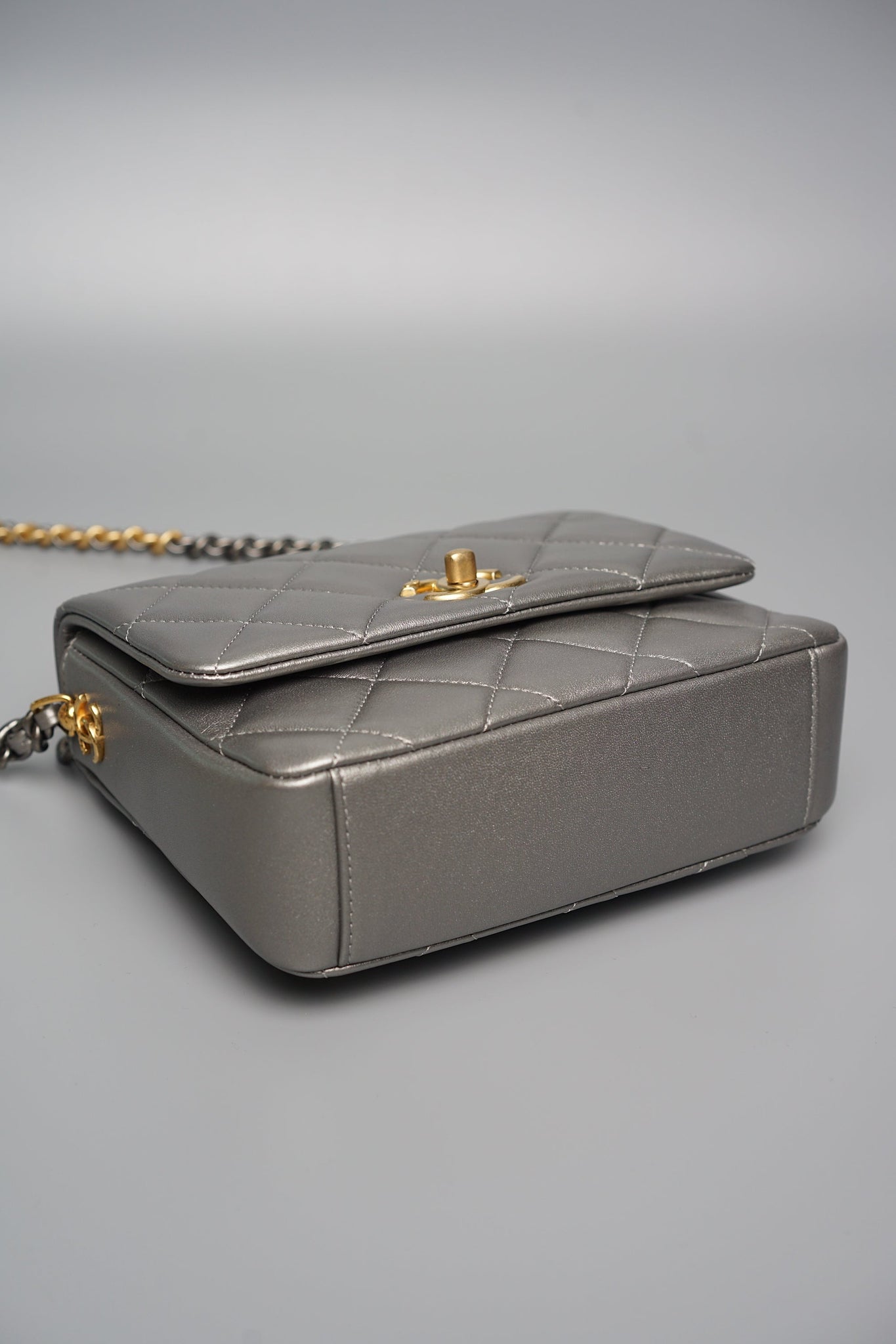 Chanel Mini Flap Bag in Silver (Brand New)