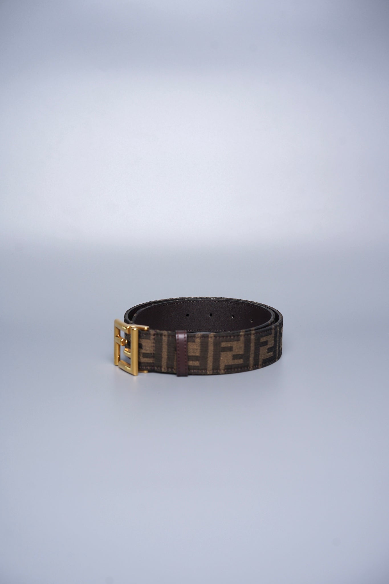 Fendi FF 30mm Reversible Buckle Belt in Ghw Size 75