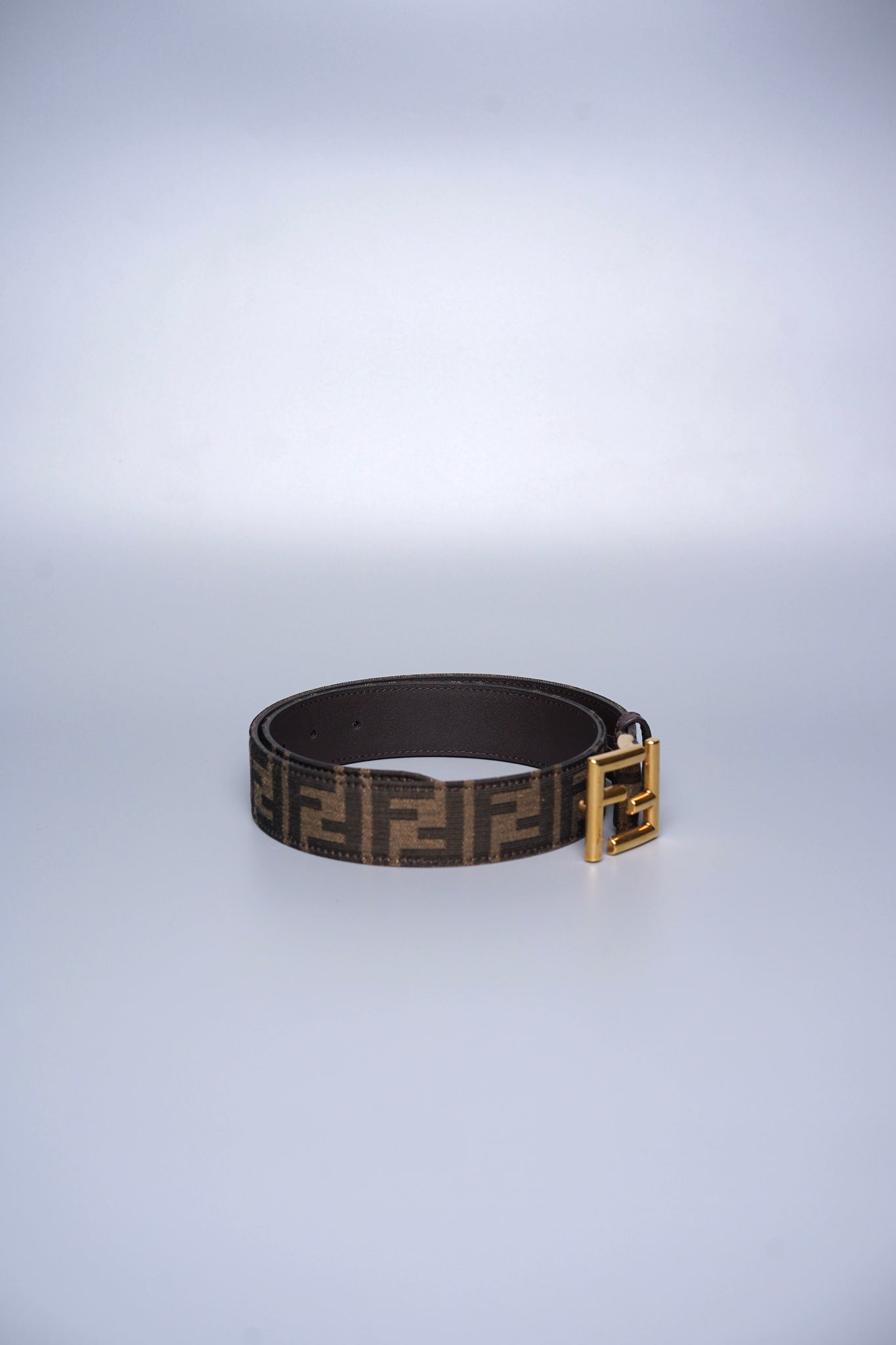 Fendi FF 30mm Reversible Buckle Belt in Ghw Size 75