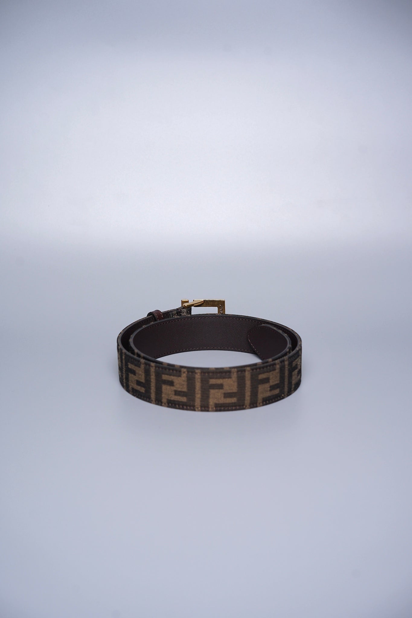 Fendi FF 30mm Reversible Buckle Belt in Ghw Size 75
