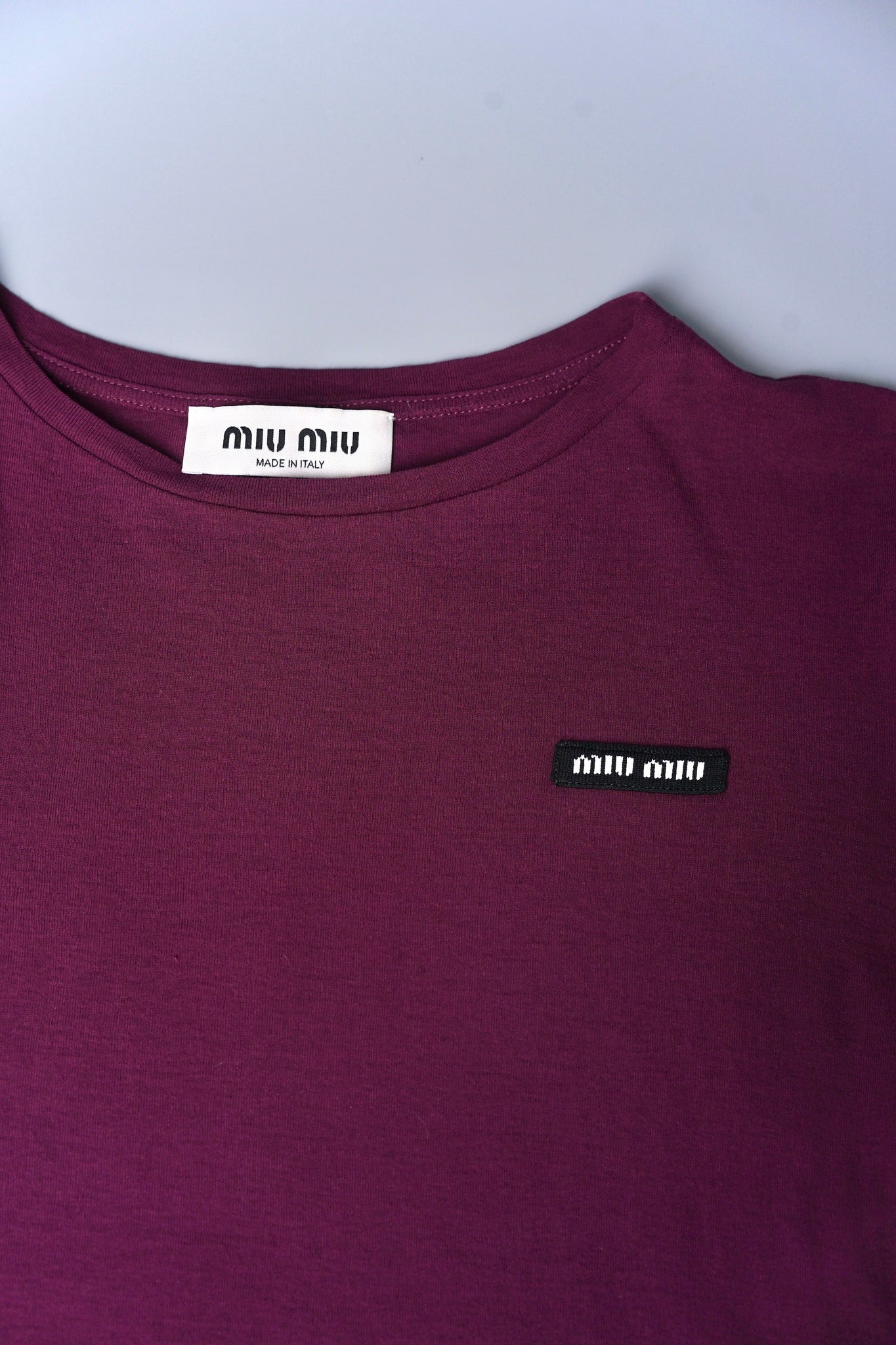 Miu Miu Tee in Malva XS