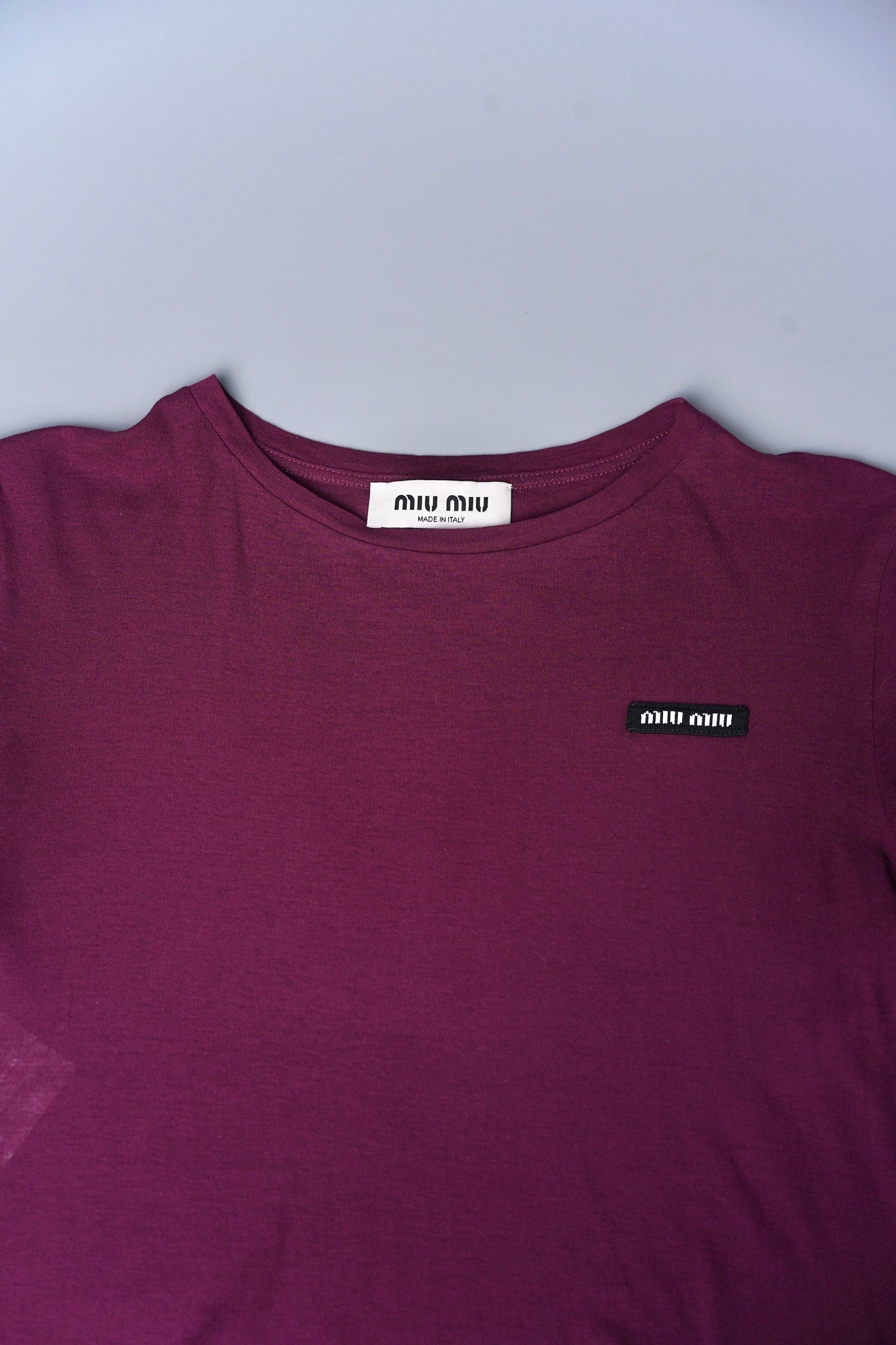 Miu Miu Tee in Malva XS