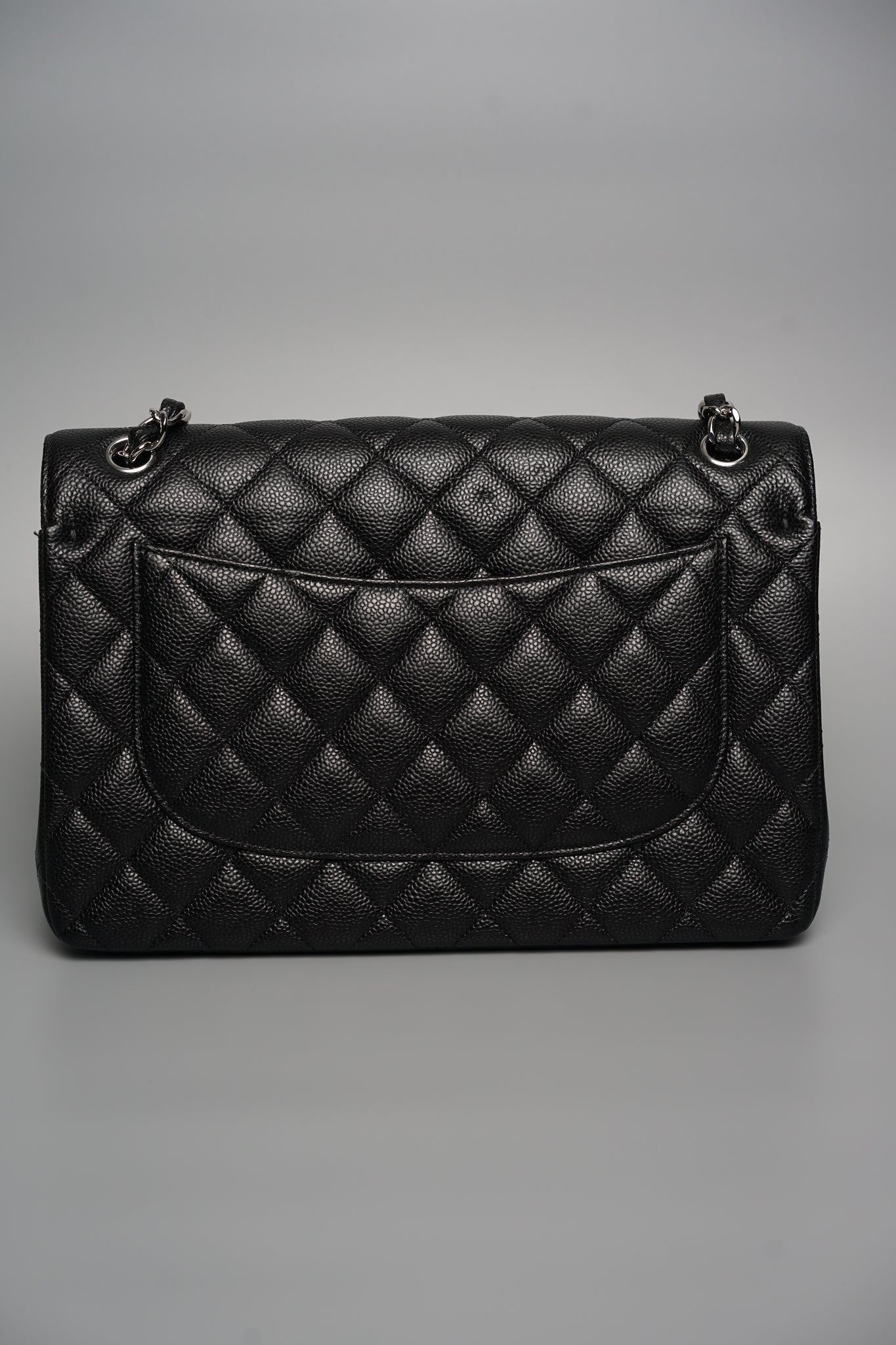 Chanel Classic Double Flap Jumbo in Black Caviar Shw (Brand new)