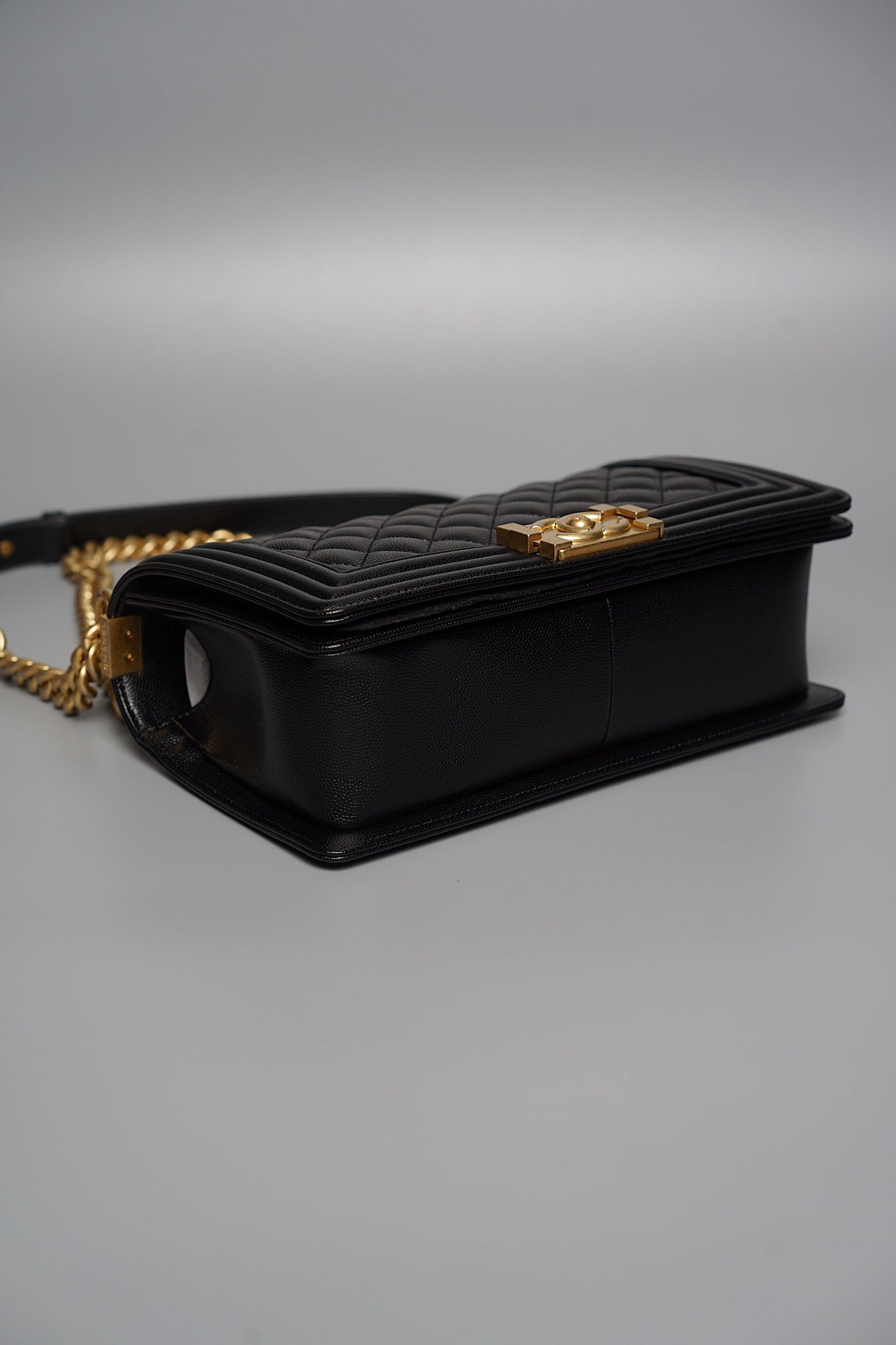 Boy Chanel Medium in Black Caviar Ghw