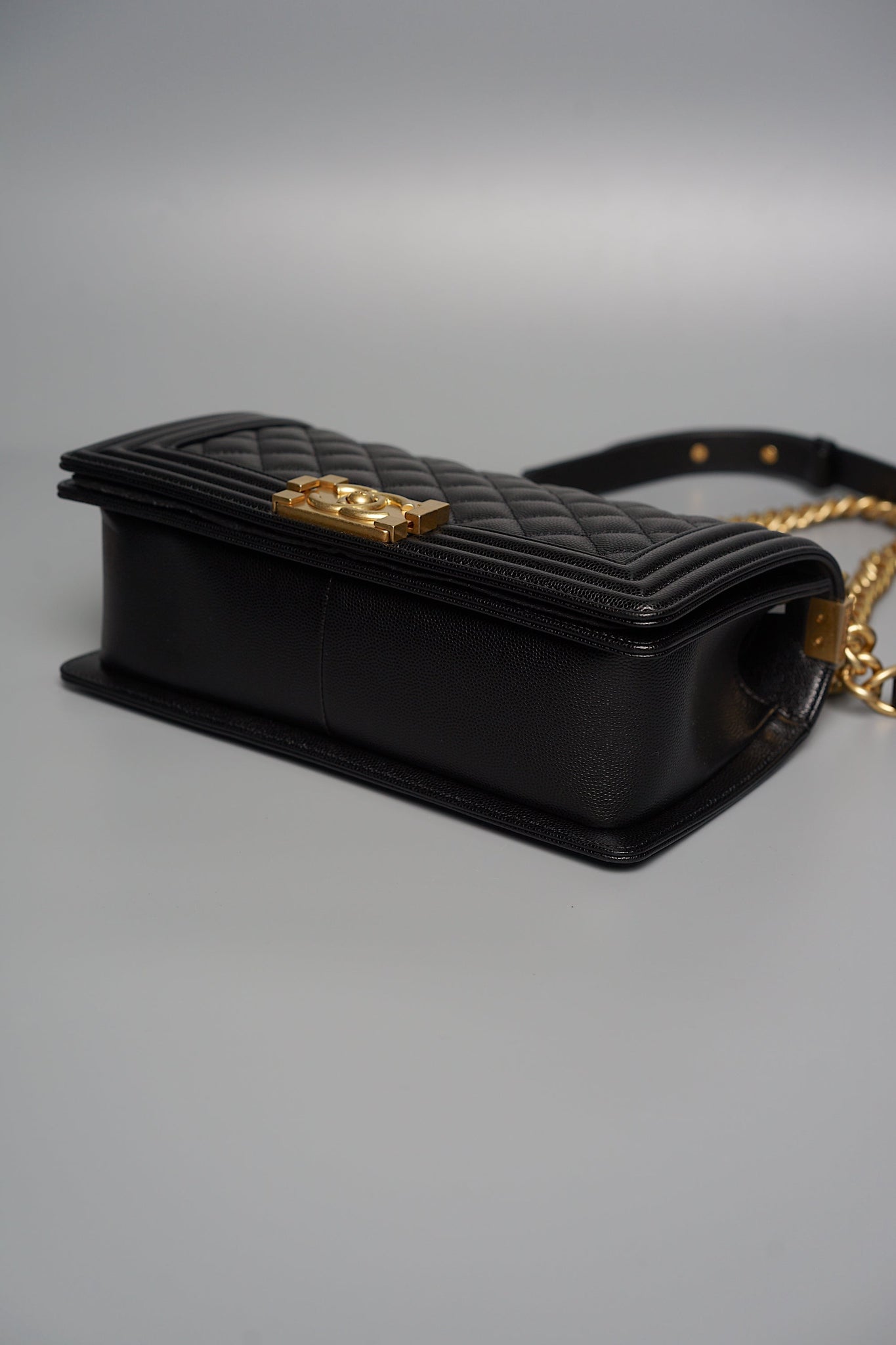 Boy Chanel Medium in Black Caviar Ghw