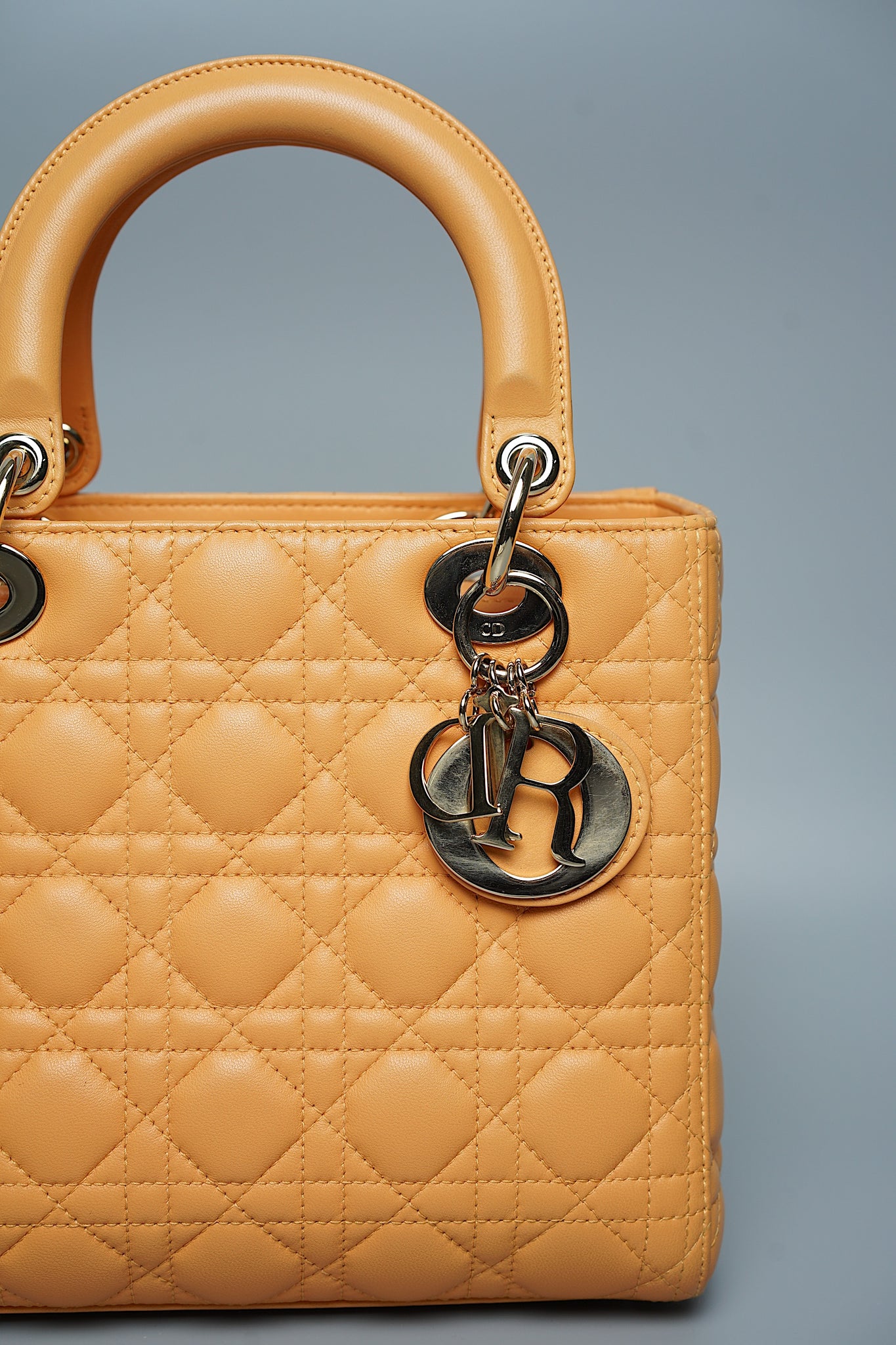 Dior Medium Lady Dior Bag in Medium Tan Lghw