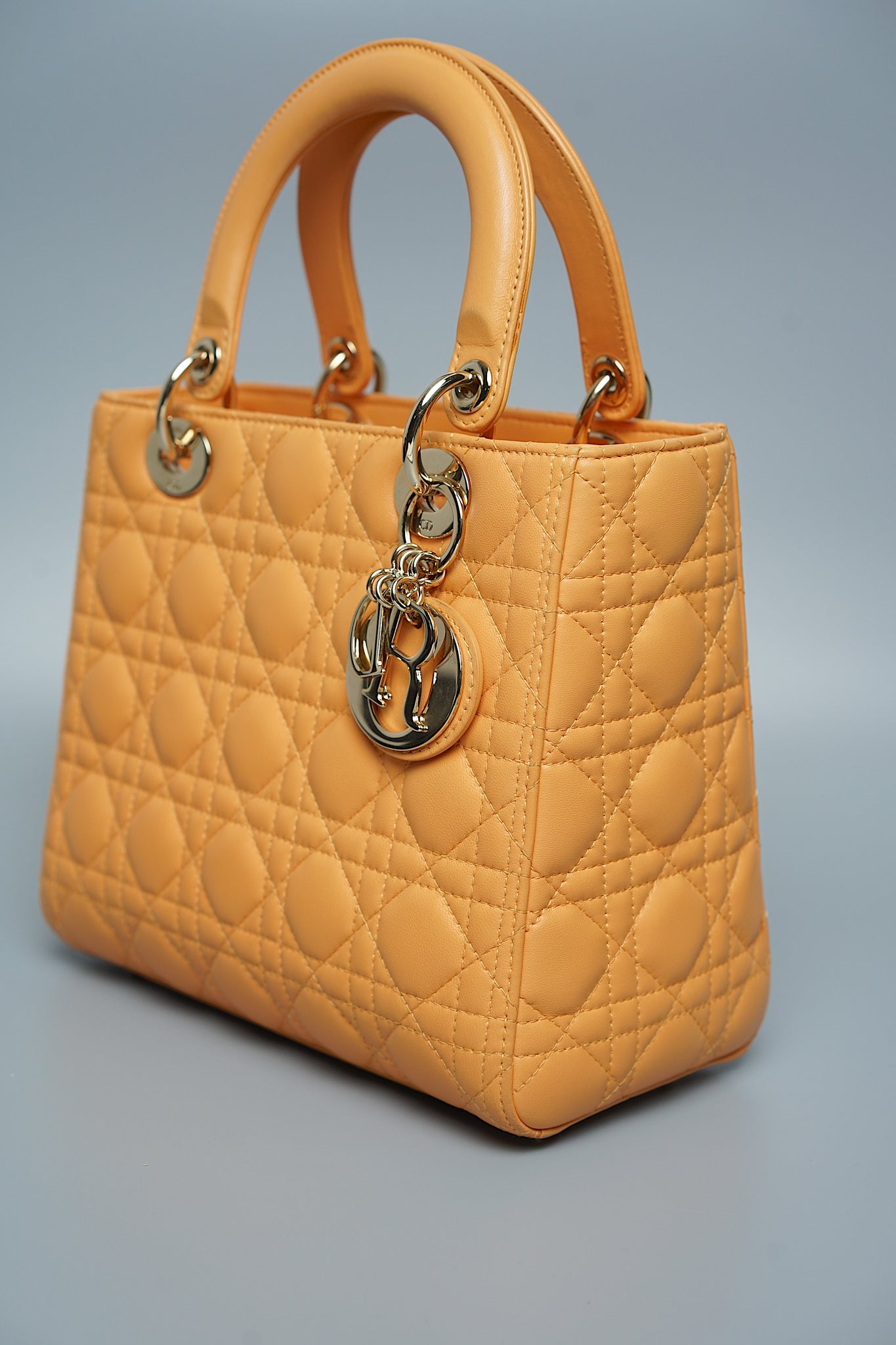 Dior Medium Lady Dior Bag in Medium Tan Lghw