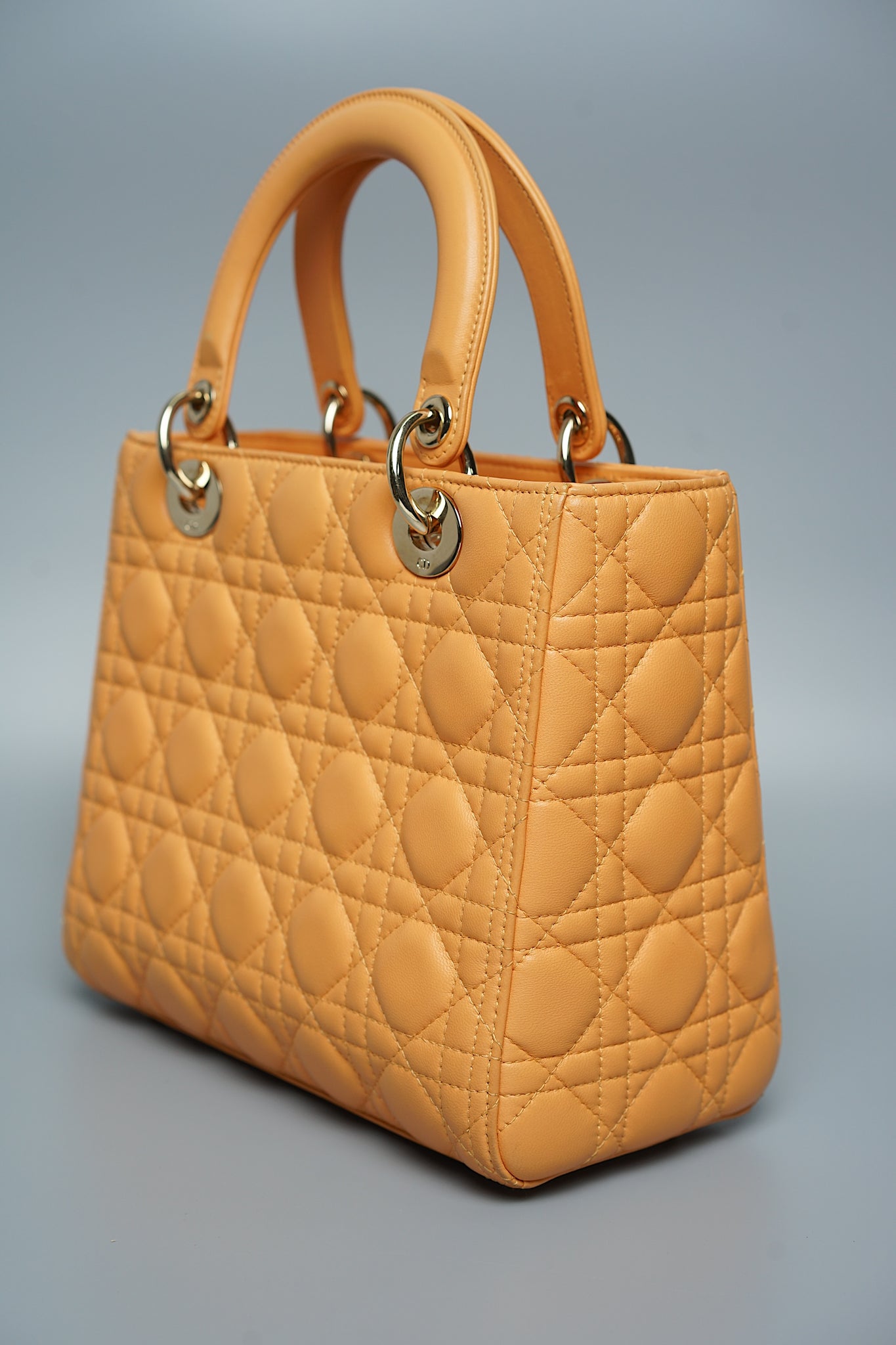Dior Medium Lady Dior Bag in Medium Tan Lghw
